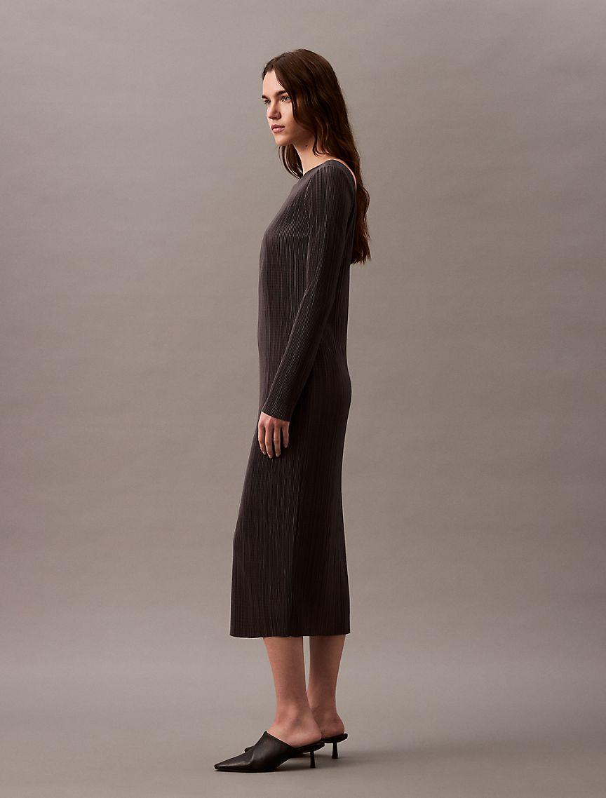 Plisse Midi Dress Product Image