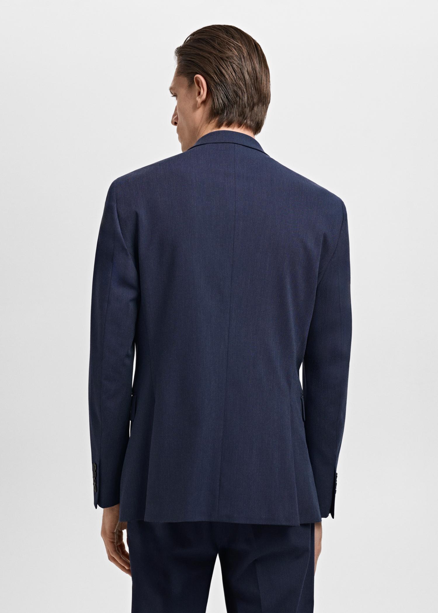 Monaco double-breasted slim-fit suit blazer - Men | MANGO USA Product Image