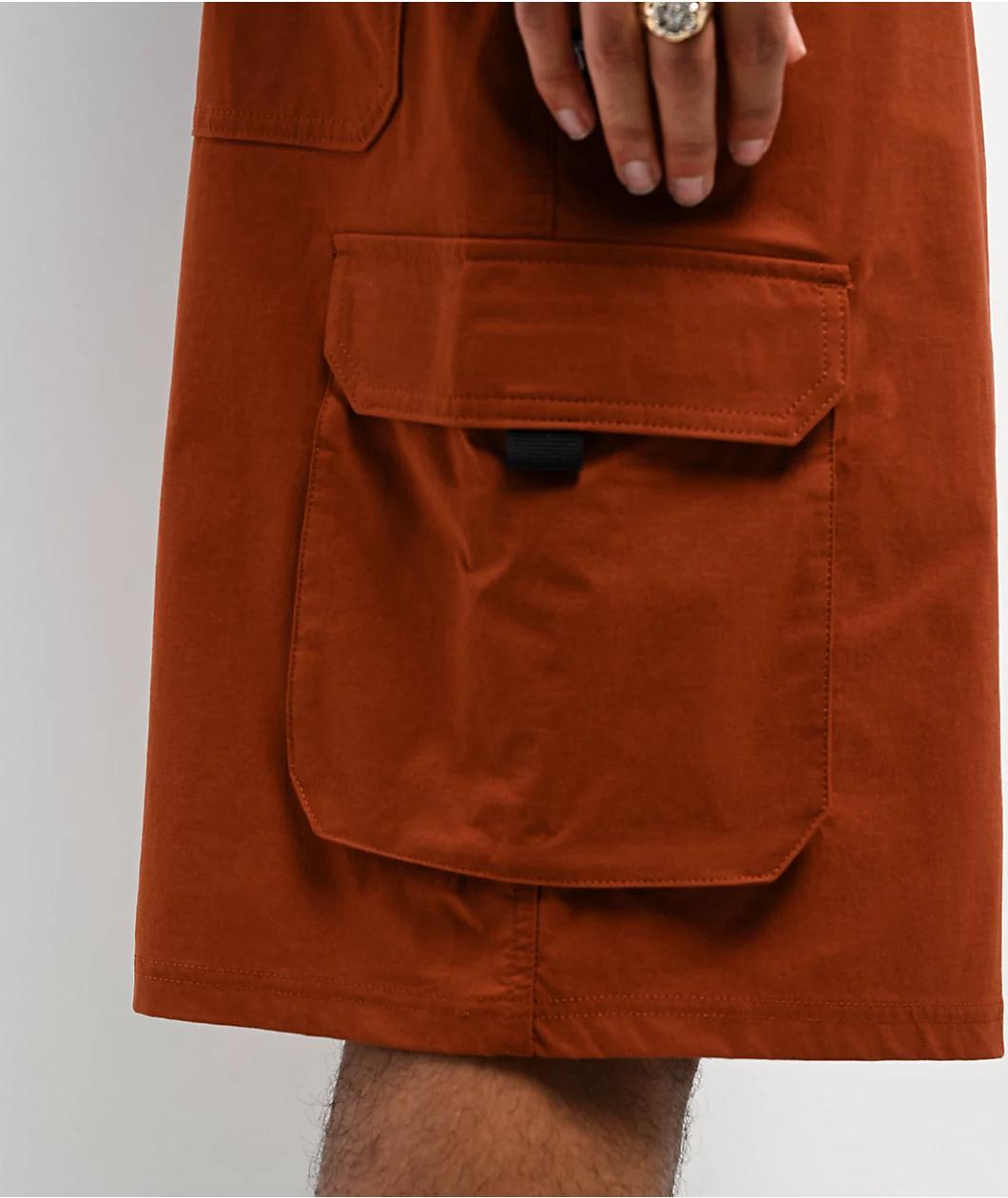 Nike SB Dri-FIT Kearny Cinnamon & White Cargo Skate Shorts Product Image