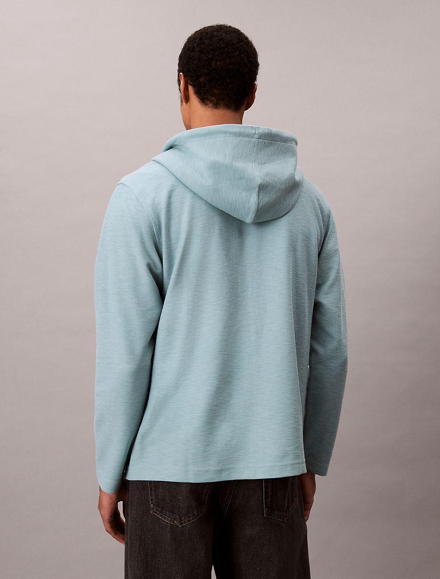 Cotton Blend Boucle Relaxed Hoodie  Product Image