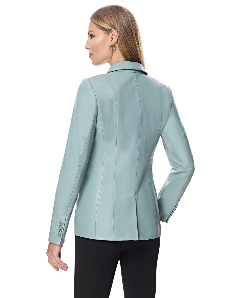 Leather Blazer Product Image