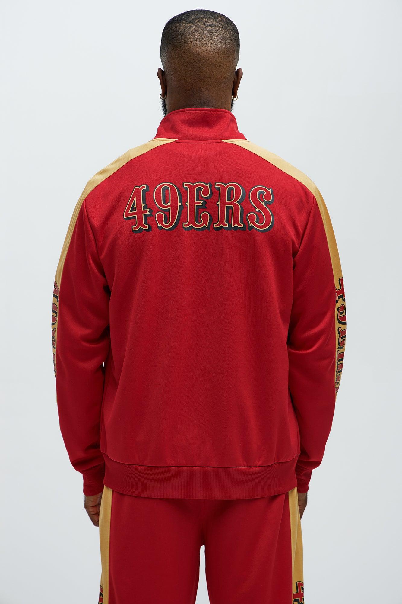 49ers Stand By Track Jacket - Red/combo Male Product Image