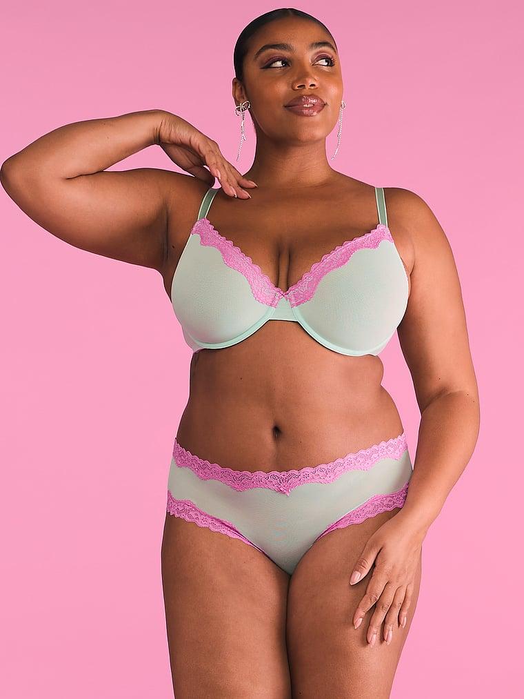 Tease Lace-Trim Unlined Demi Bra Product Image