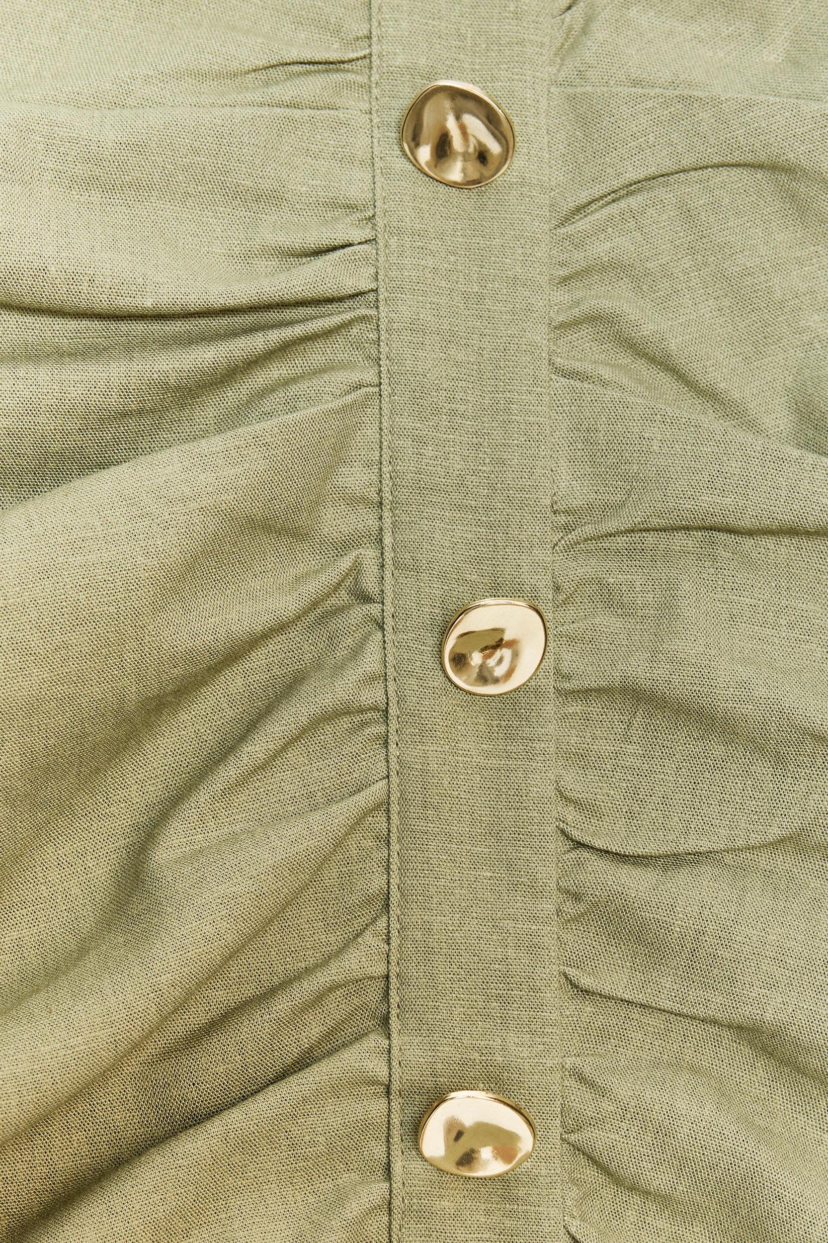 LINEN RUCHED SKORT Product Image