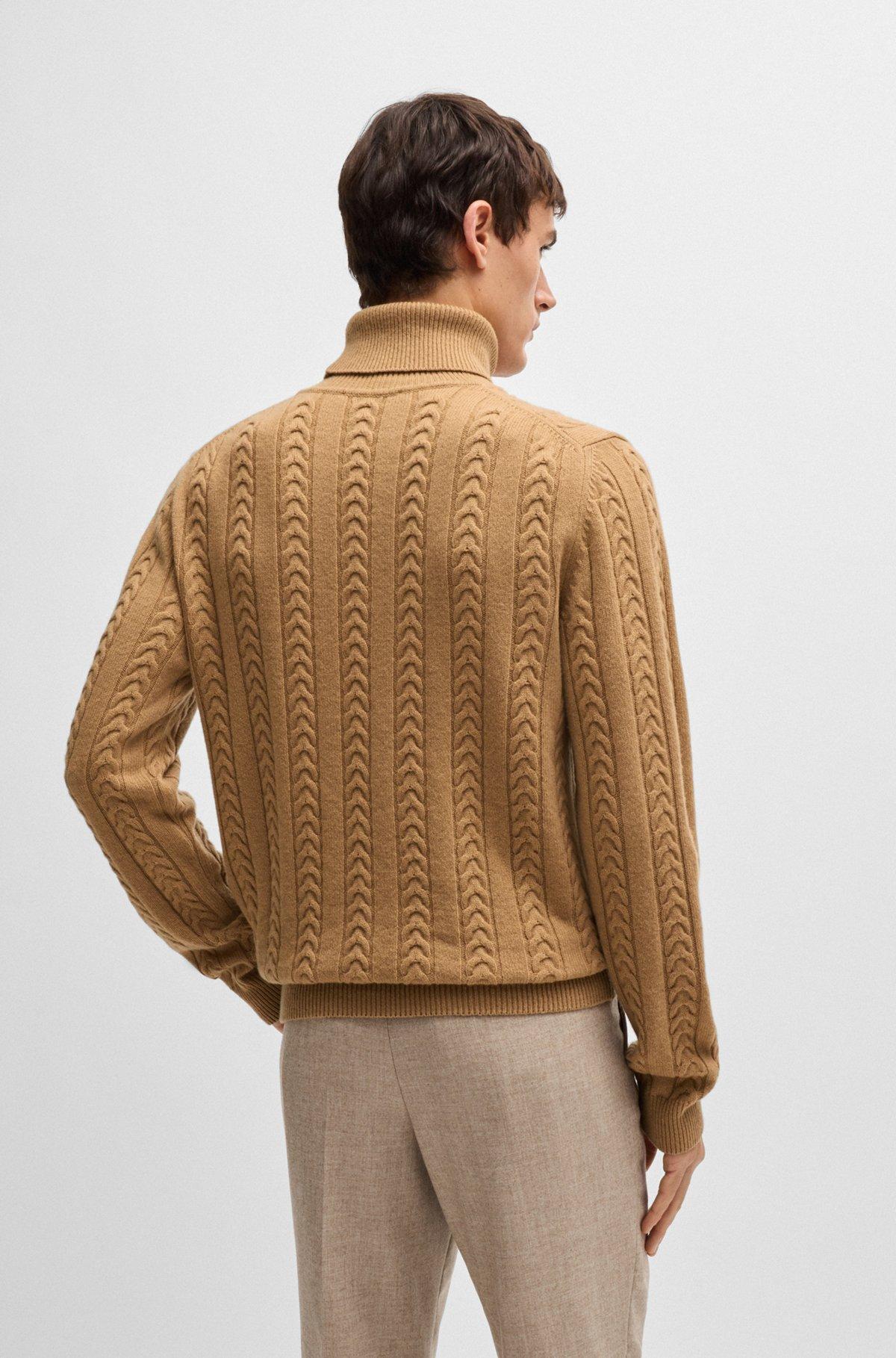 Cable-knit sweater in wool and cashmere Product Image