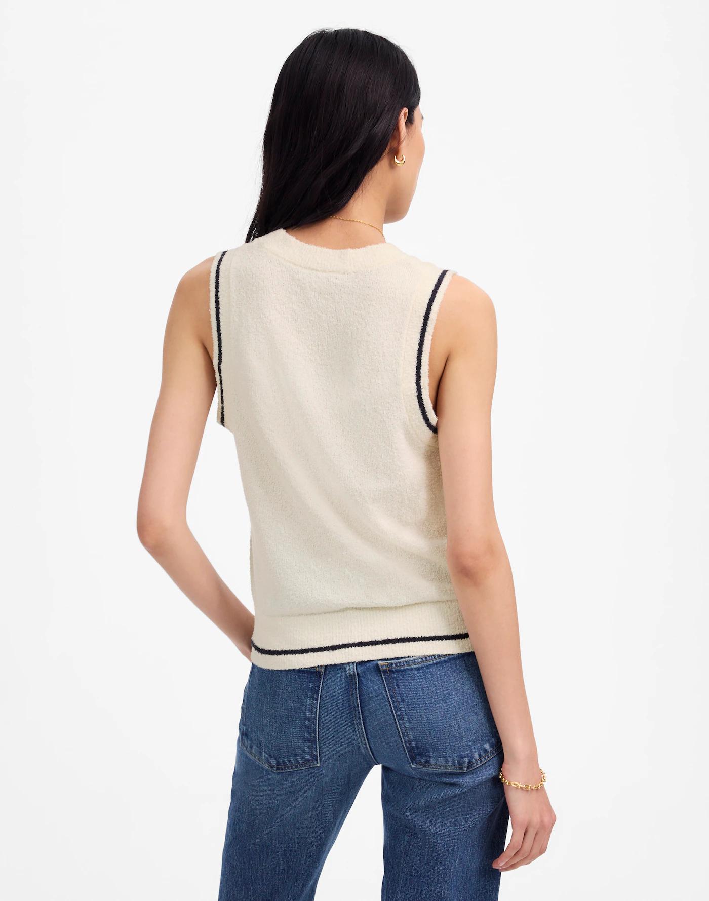 Bouclé-Knit Sweater Tank Product Image