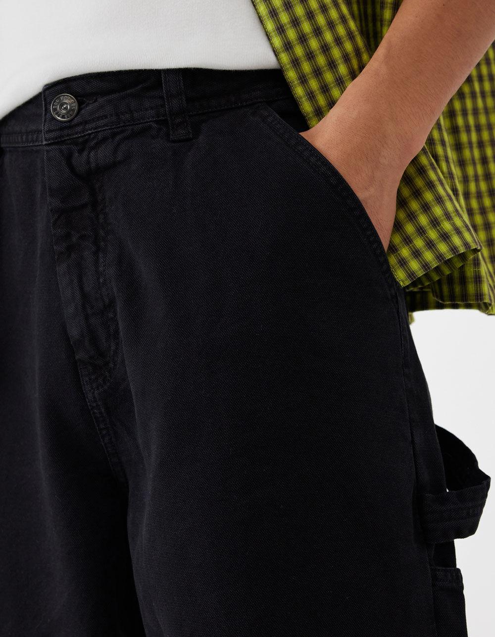 BDG Urban Outfitters Mens Relaxed Straight Carpenter Pants - BLACK Product Image