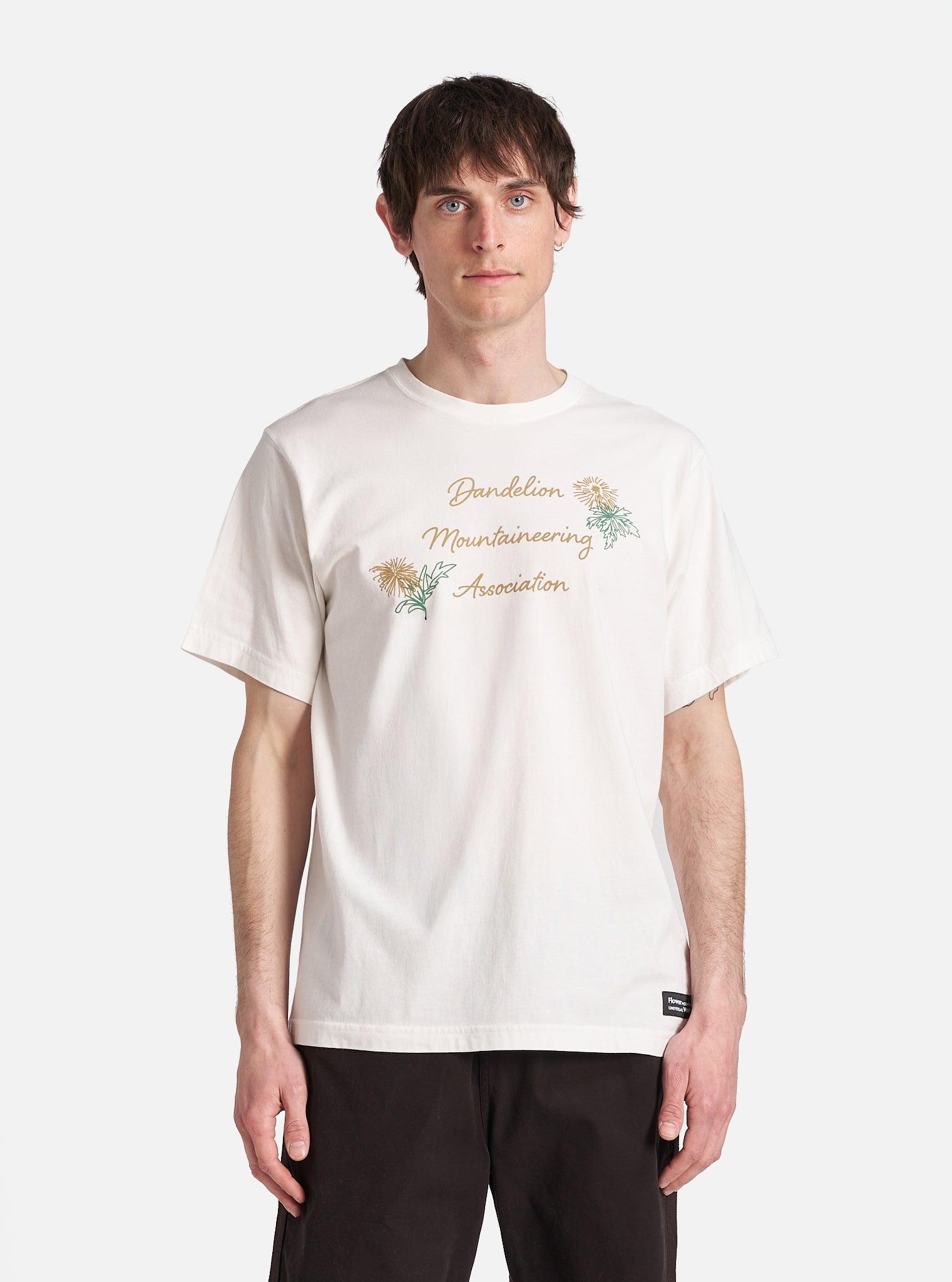 Flower Mountain x Universal Works Tee in Ecru Single Jersey Product Image