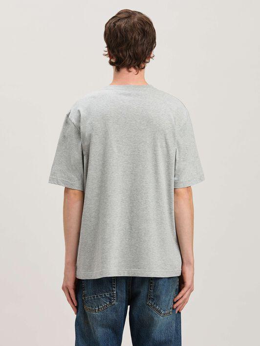 COLLEGE PALM SLIM TEE GREY MELANGE - BLA Product Image
