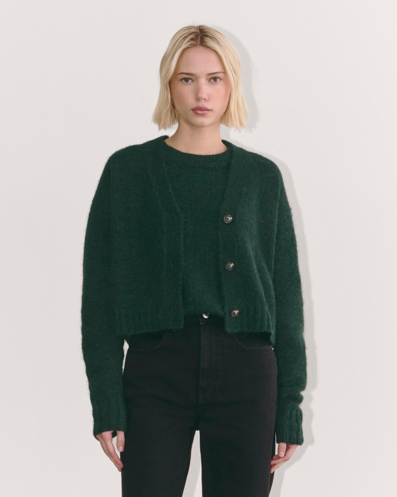 Womens Boxy Cardigan in Alpaca by Everlane Product Image