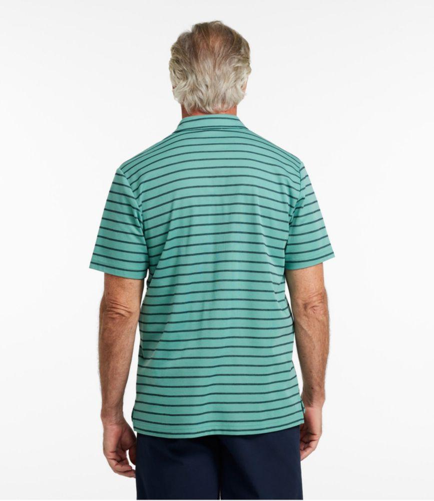 Men's Comfort Stretch Performance® Polo, Short-Sleeve, Slightly Fitted, Stripe Product Image