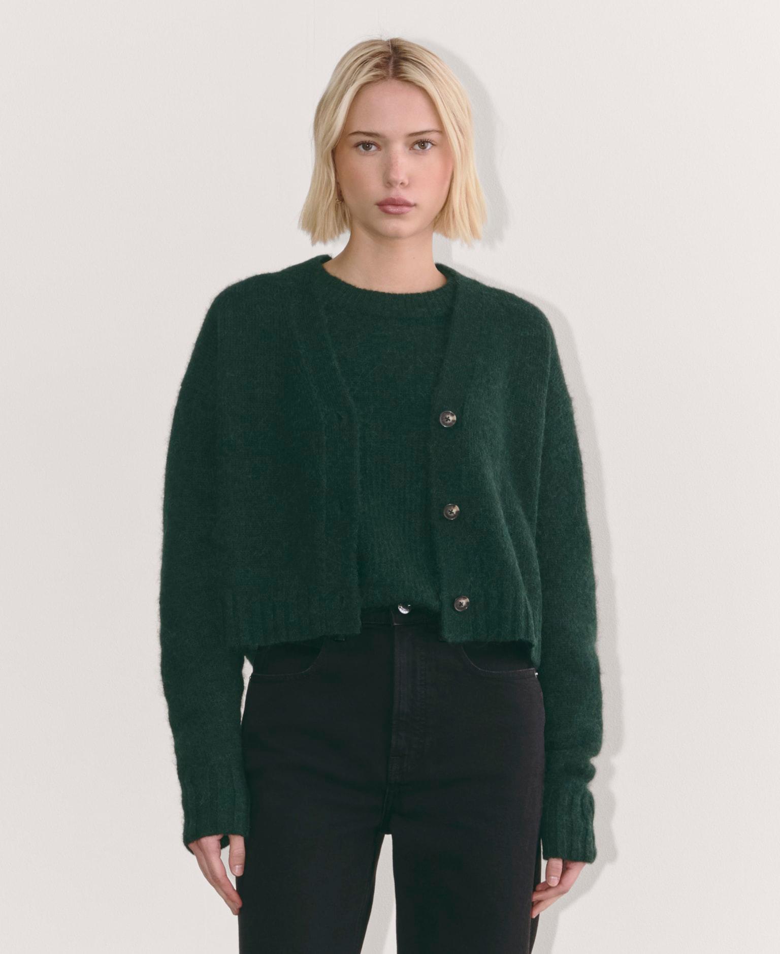 Womens Boxy Cardigan in Alpaca by Everlane Product Image