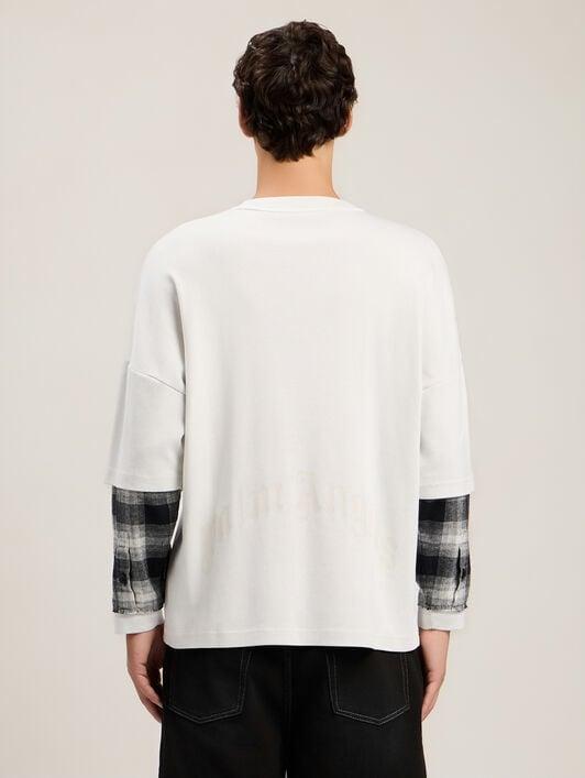 Skull Double Long-Sleeved Shirt Product Image
