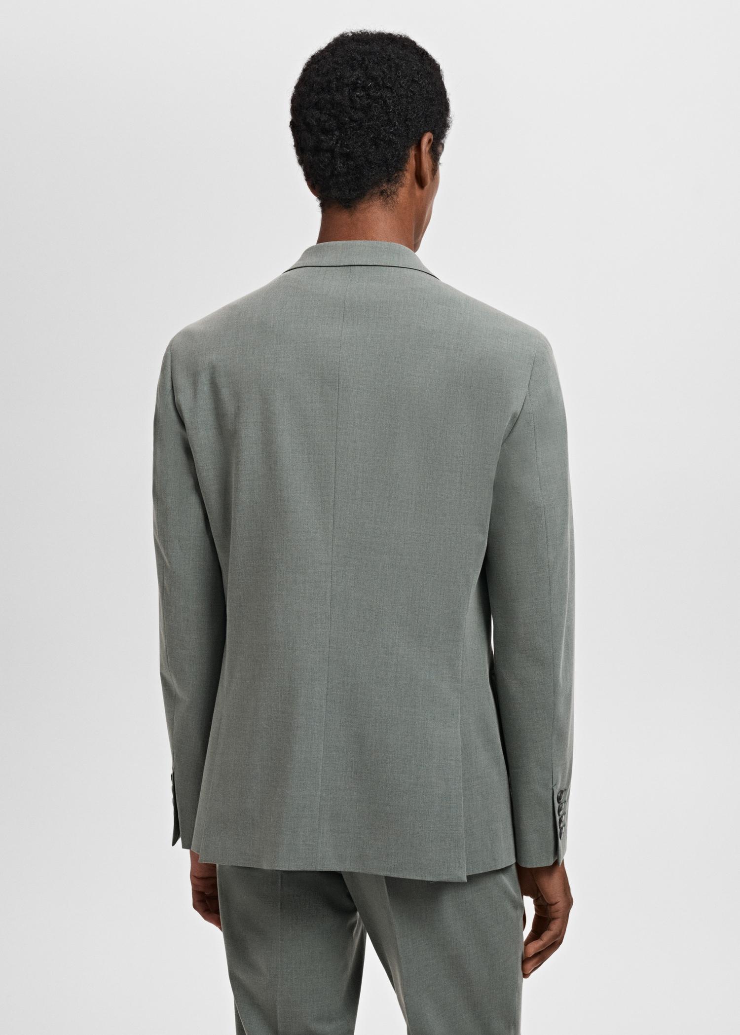 Super slim-fit suit jacket in stretch fabric - Men | MANGO USA Product Image