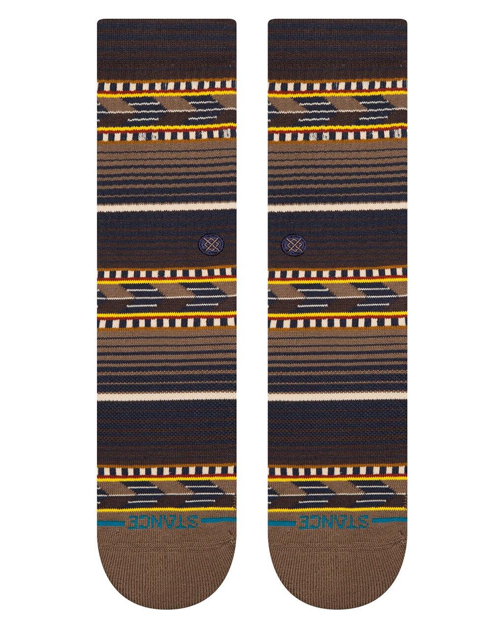 STANCE Cedar Rock Mens Crew Socks - BROWN Product Image