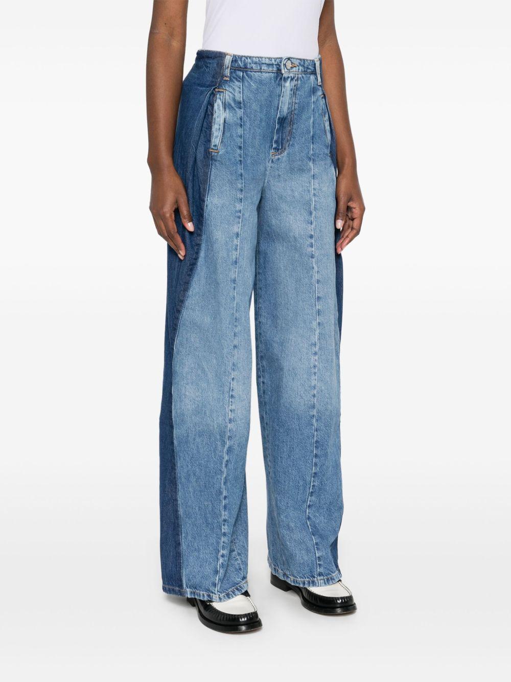contrasting-panels jeans Product Image