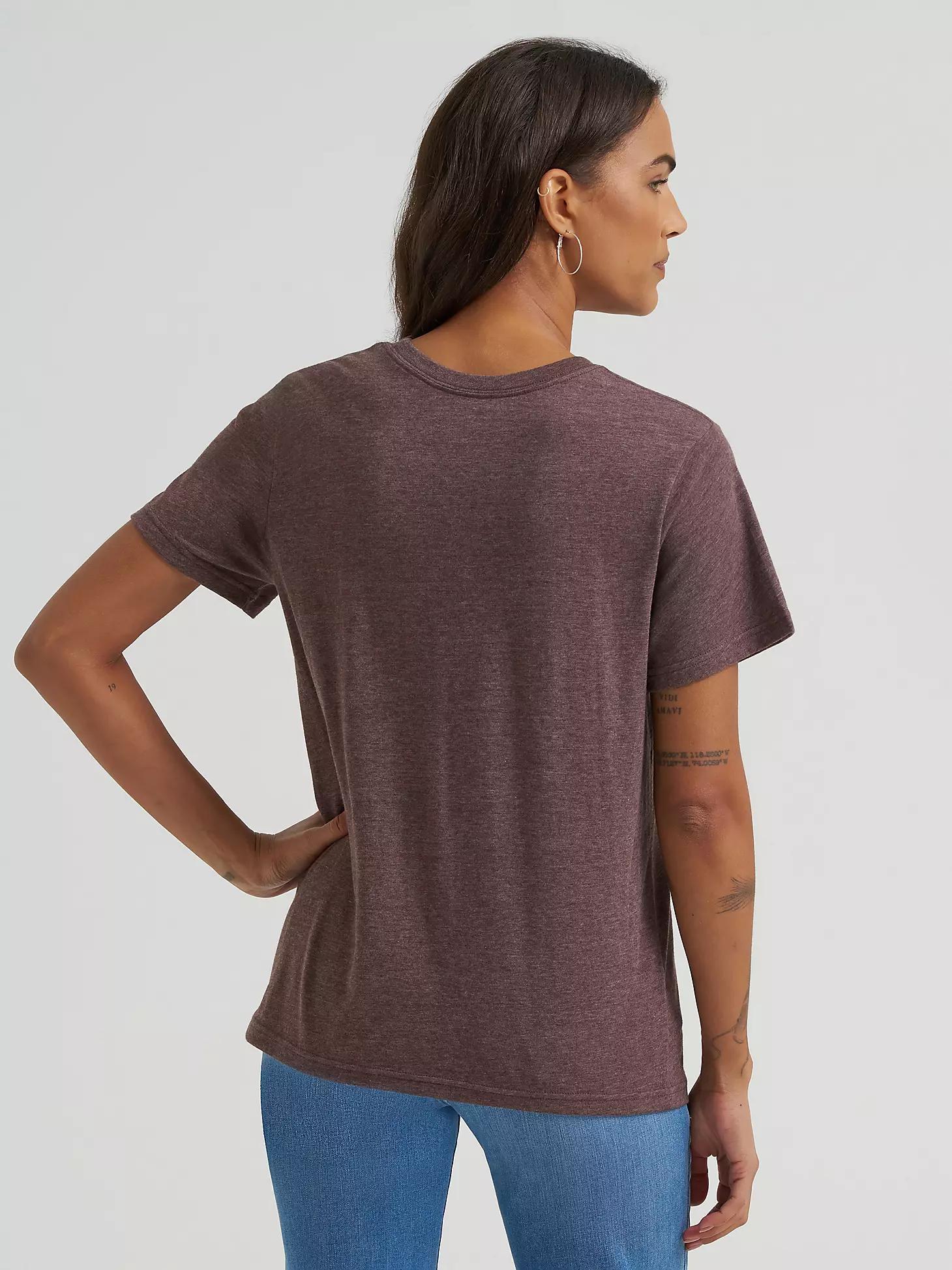 Women's Faded Cowgirl Retro Regular Fit Tee in Egret Product Image