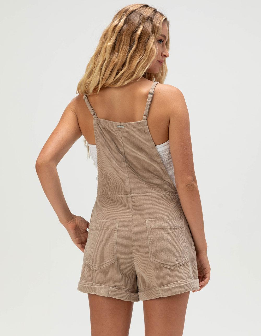 BILLABONG Wild Pursuit Womens Corduroy Romper - TAUPE Product Image