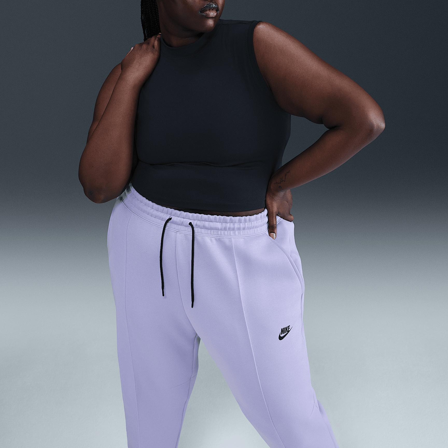 Womens Nike Sportswear Tech Fleece Mid-Rise Jogger Pants (Plus Size) | FB8332-533 Product Image