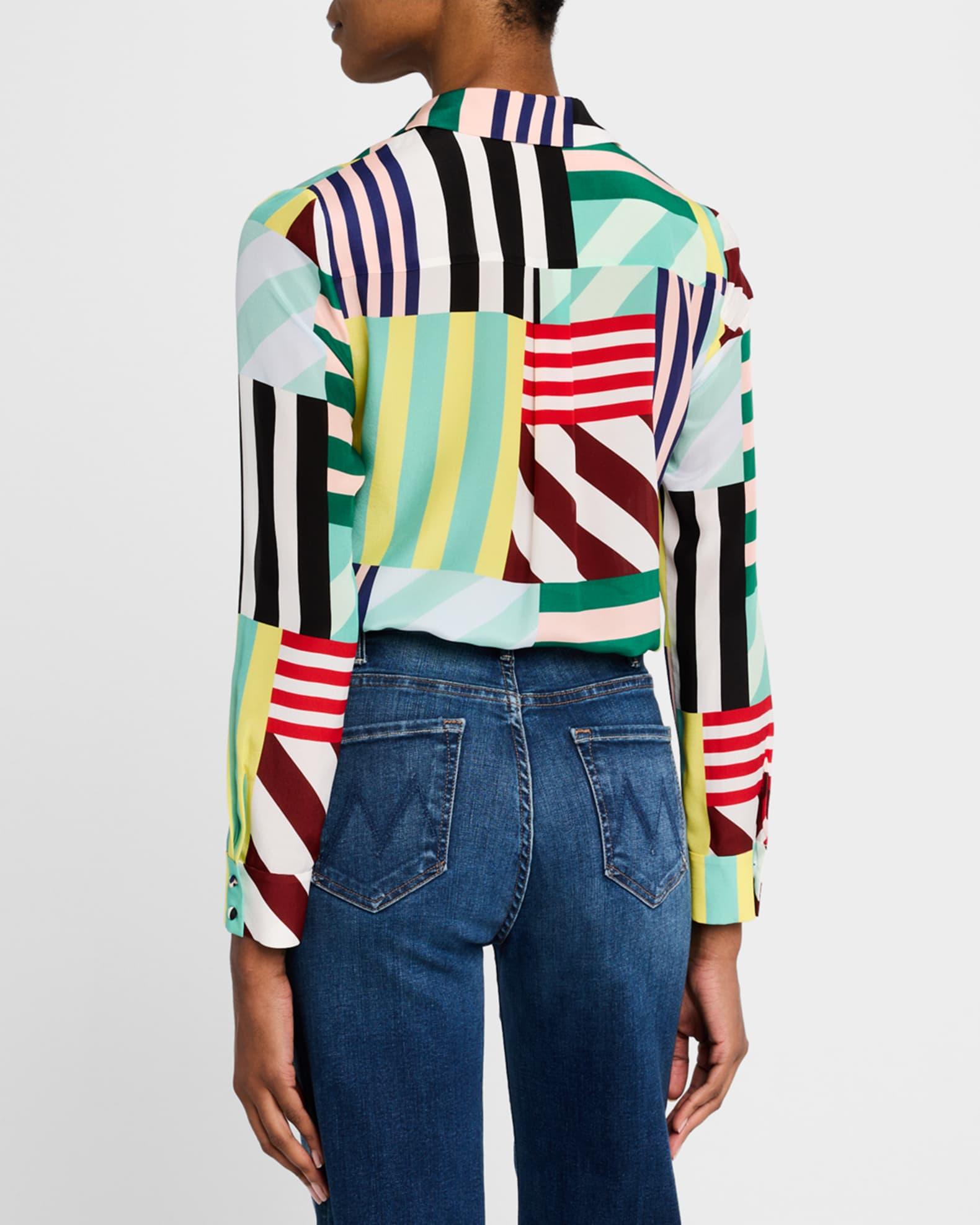 Willa Striped Placket Top Product Image