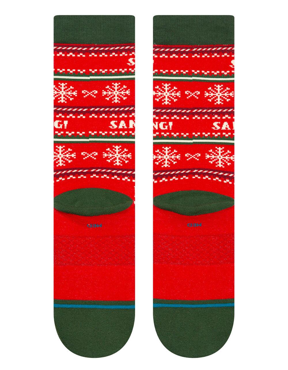 STANCE x Elf I Know Him Mens Crew Socks - RED COMBO Product Image
