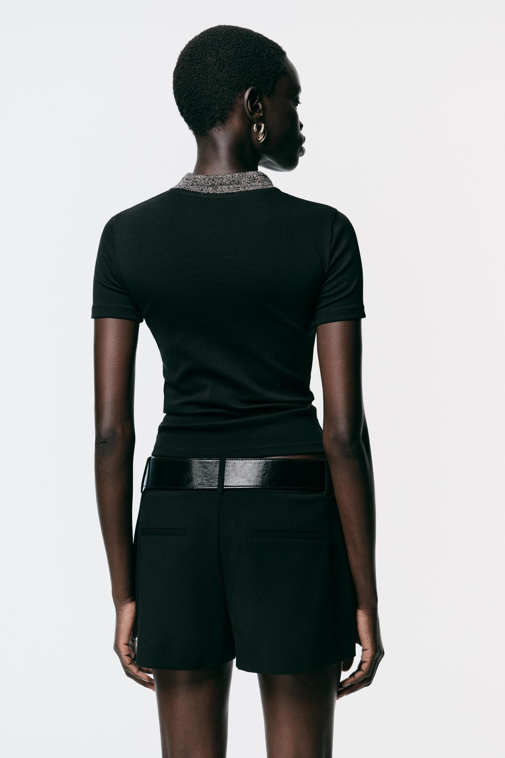 METALLIC THREAD T-SHIRT Product Image