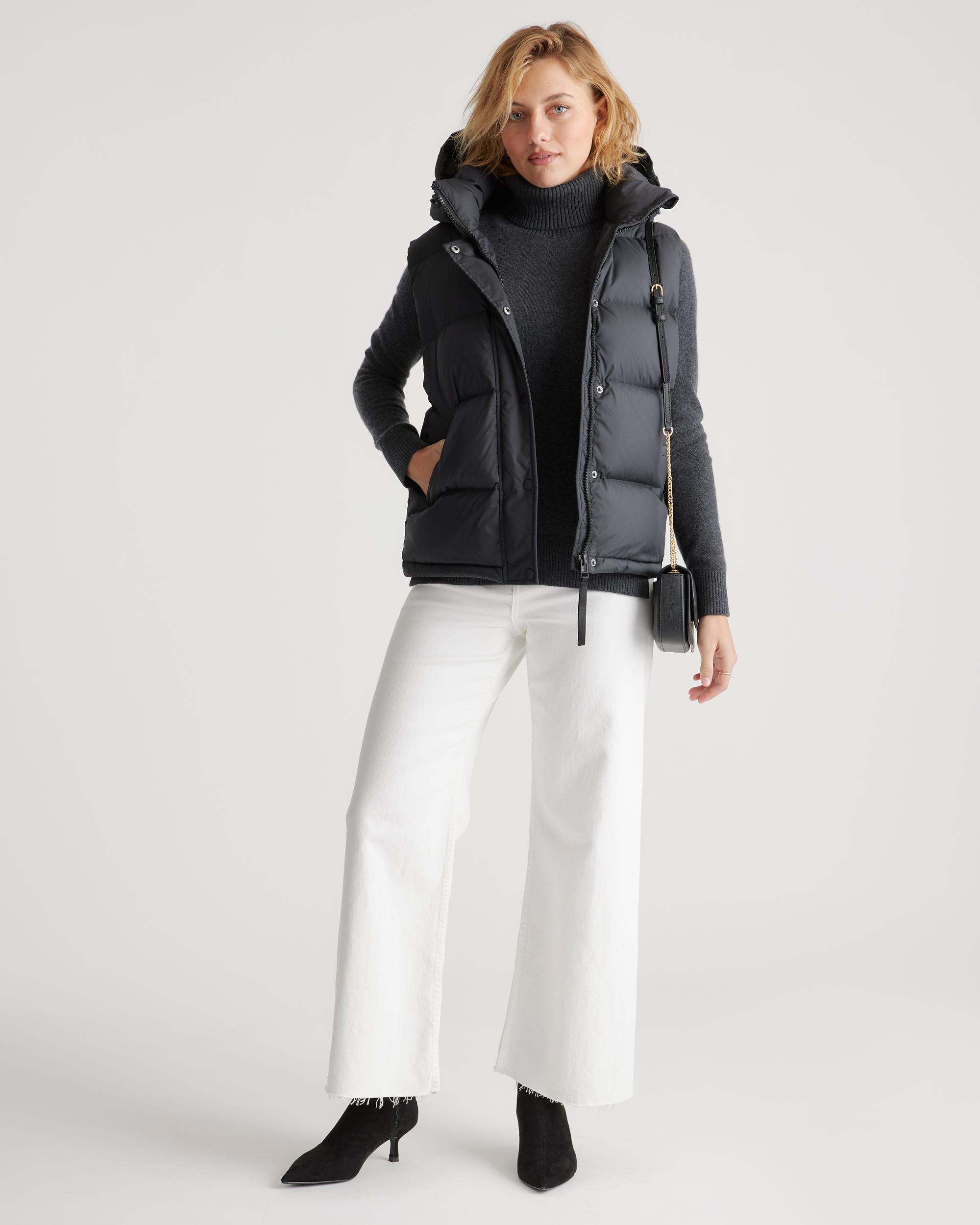 Quince | Women's Responsible Down Puffer Vest Size XS, Recycled Polyester Product Image