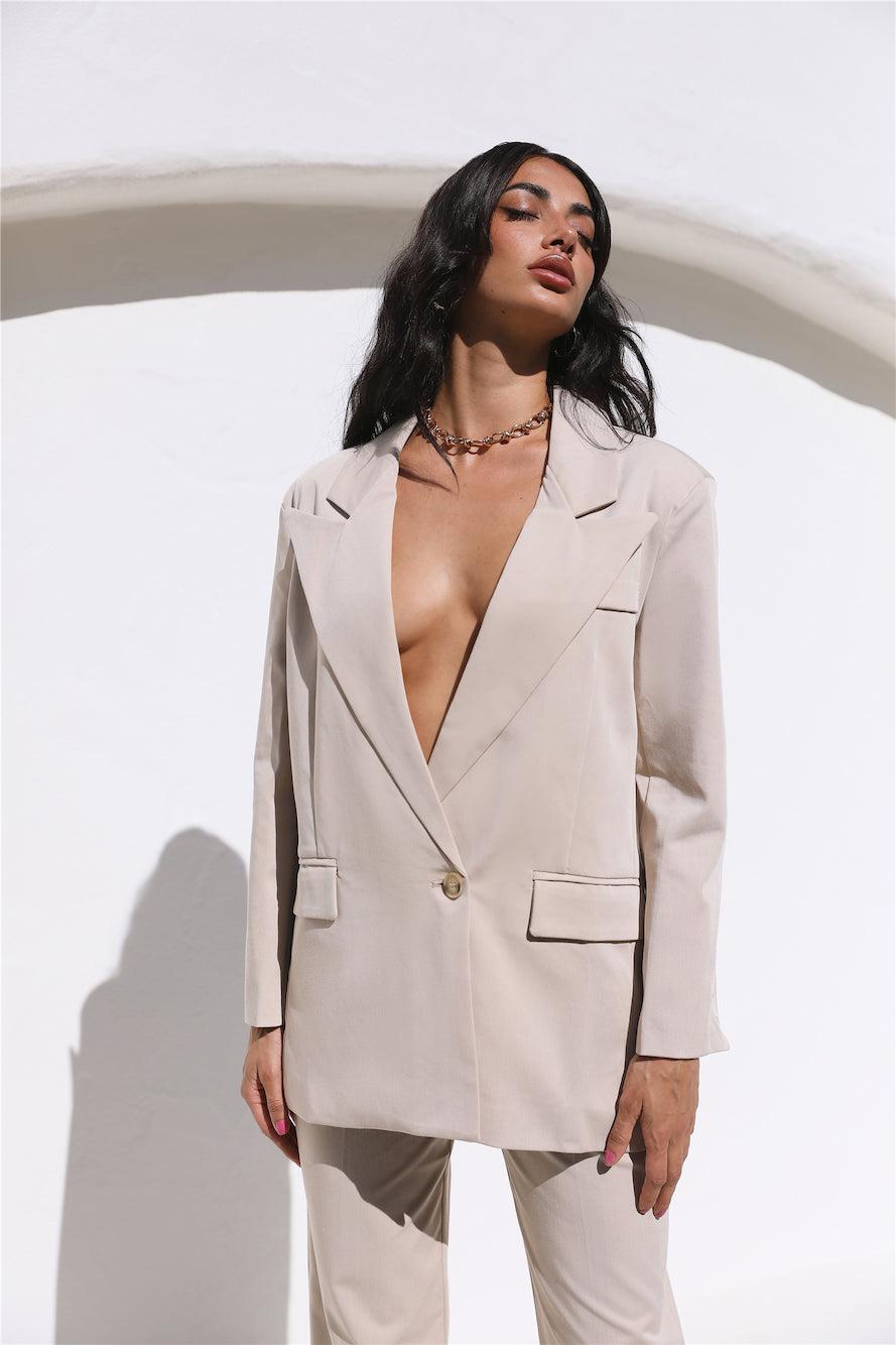 Style Staple Blazer Beige Product Image