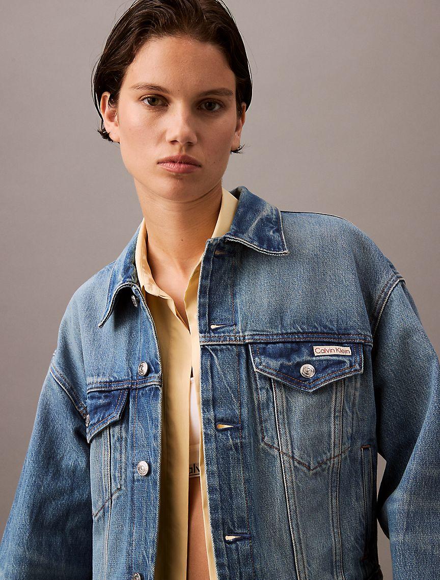 90s Denim Trucker Jacket Product Image