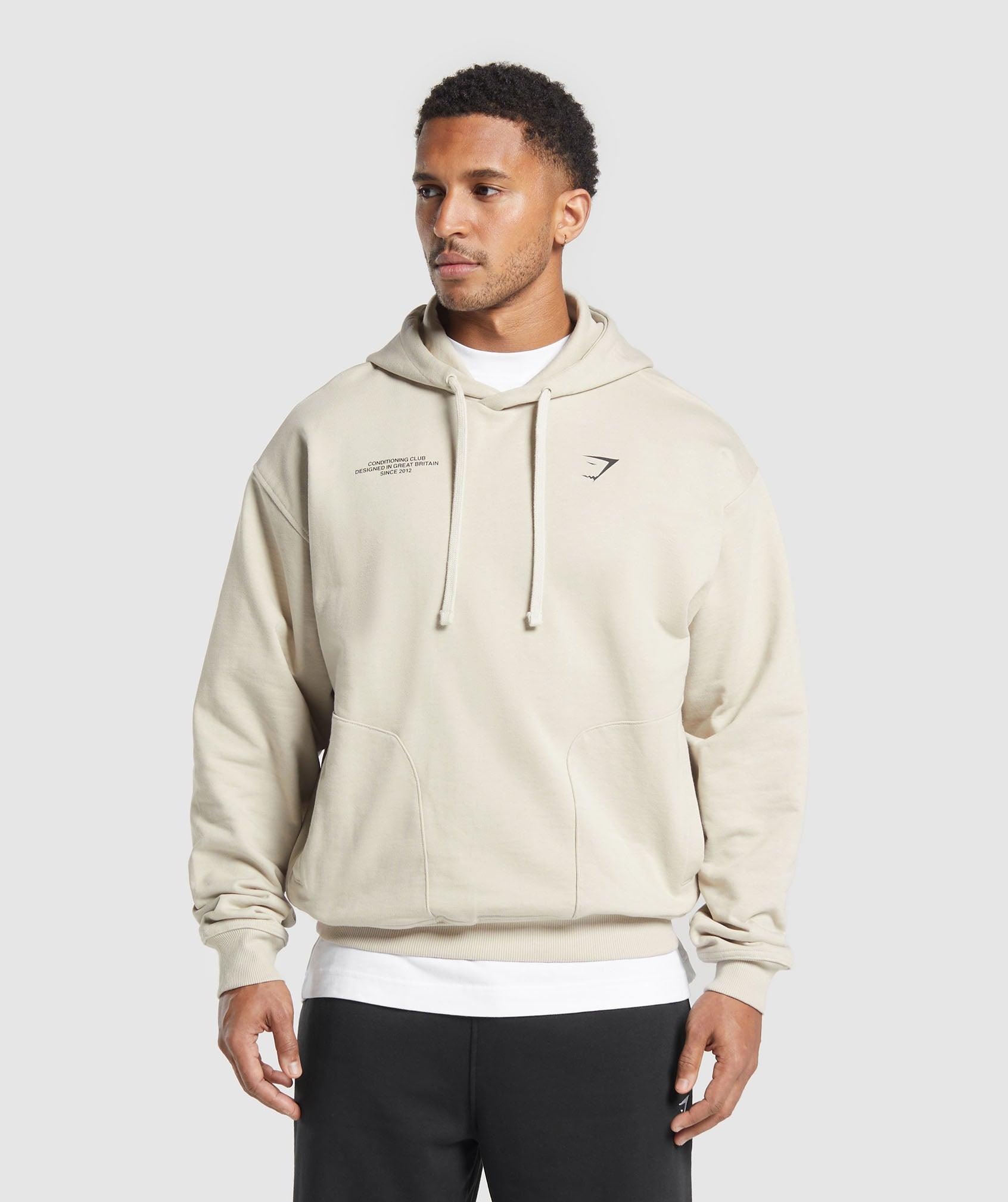 Gymshark Conditioning Club Hoodie - Pebble Grey Male Product Image