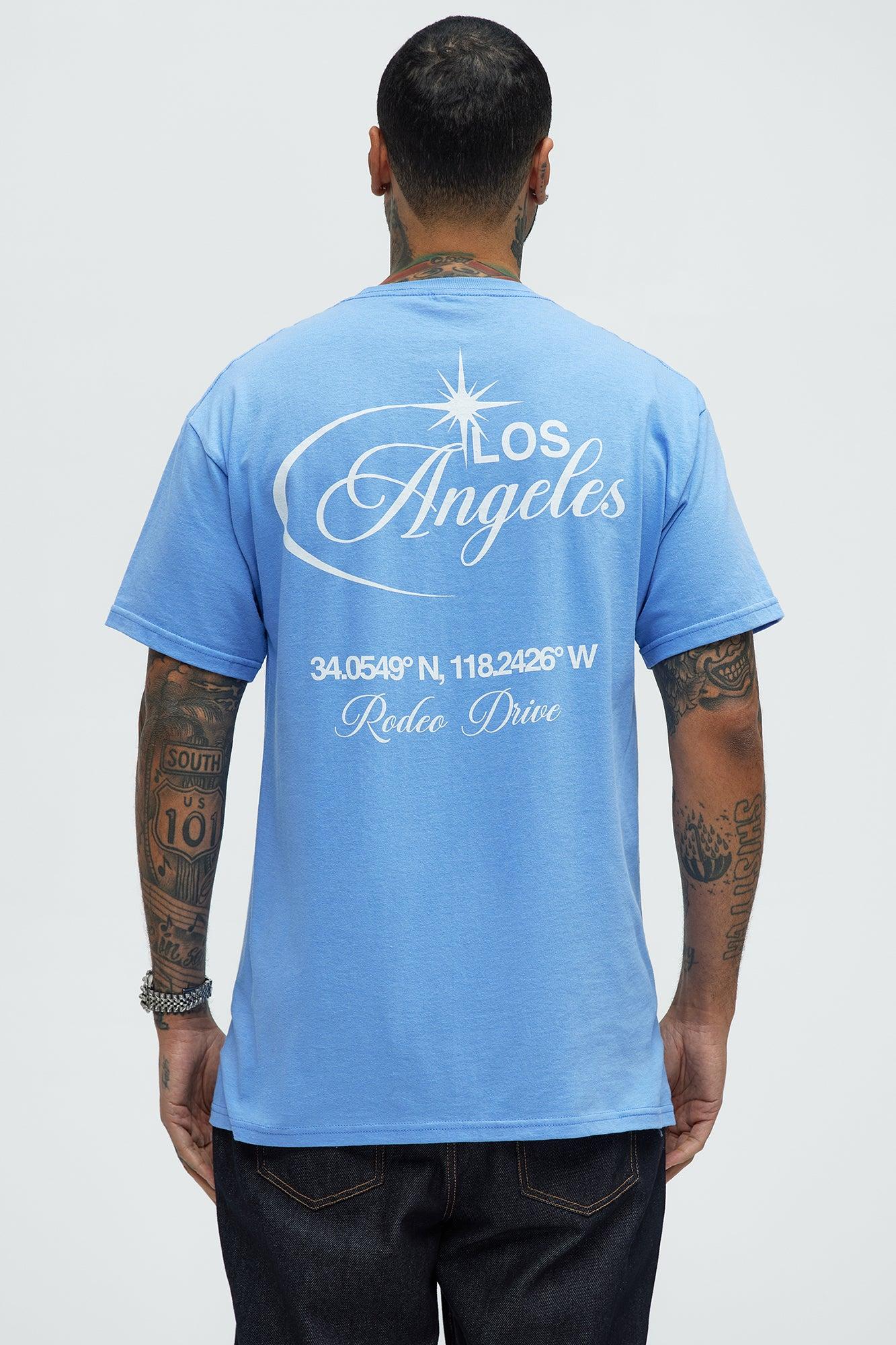 LA Rodeo Drive Short Sleeve Tee - Blue Product Image