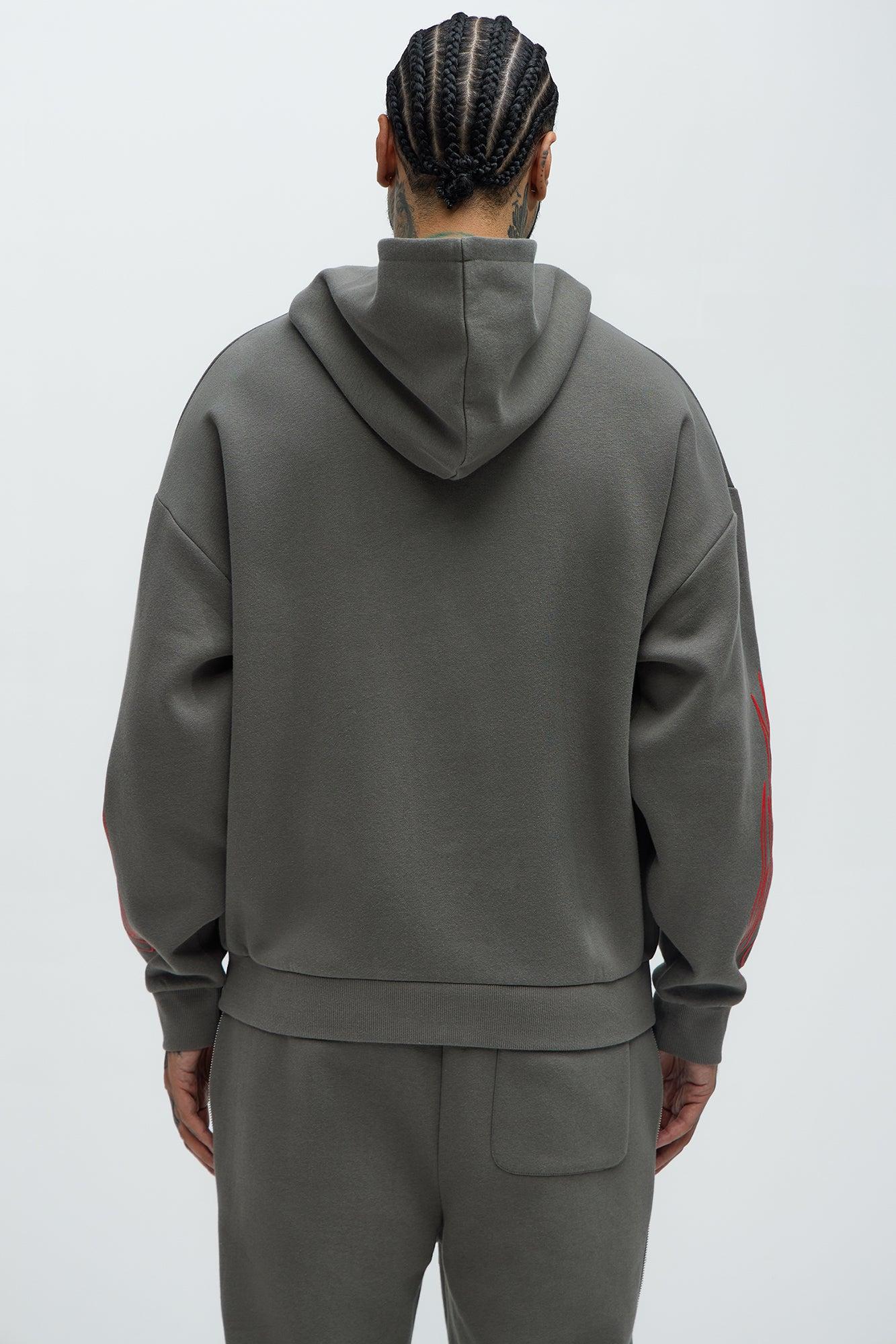 Tyson Imaginative Joy Oversized Hoodie - Grey Product Image