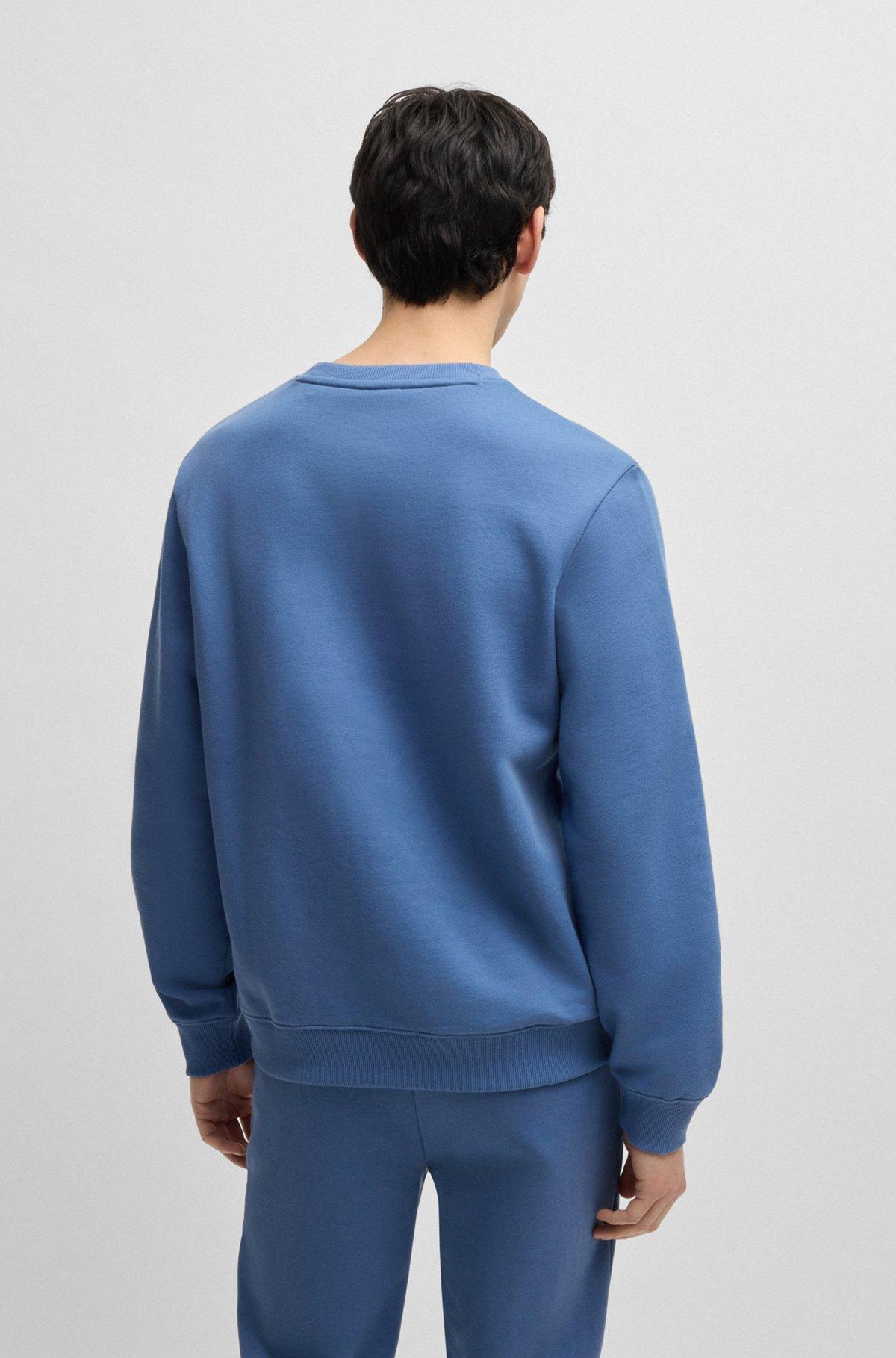 Logo-label sweatshirt in cotton terry Product Image