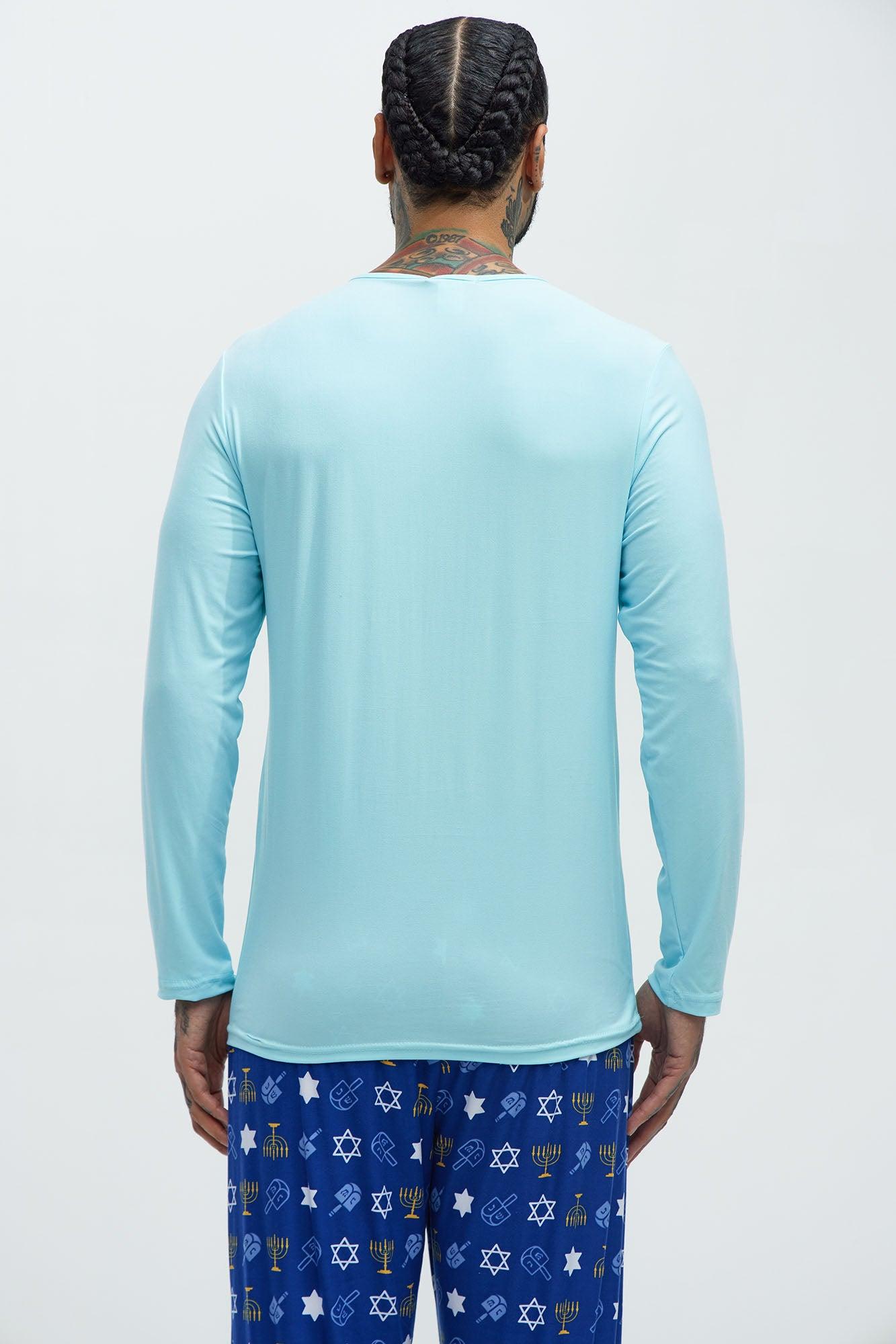 This Is My Pajamaka PJ Holiday PJ Set - Blue Product Image