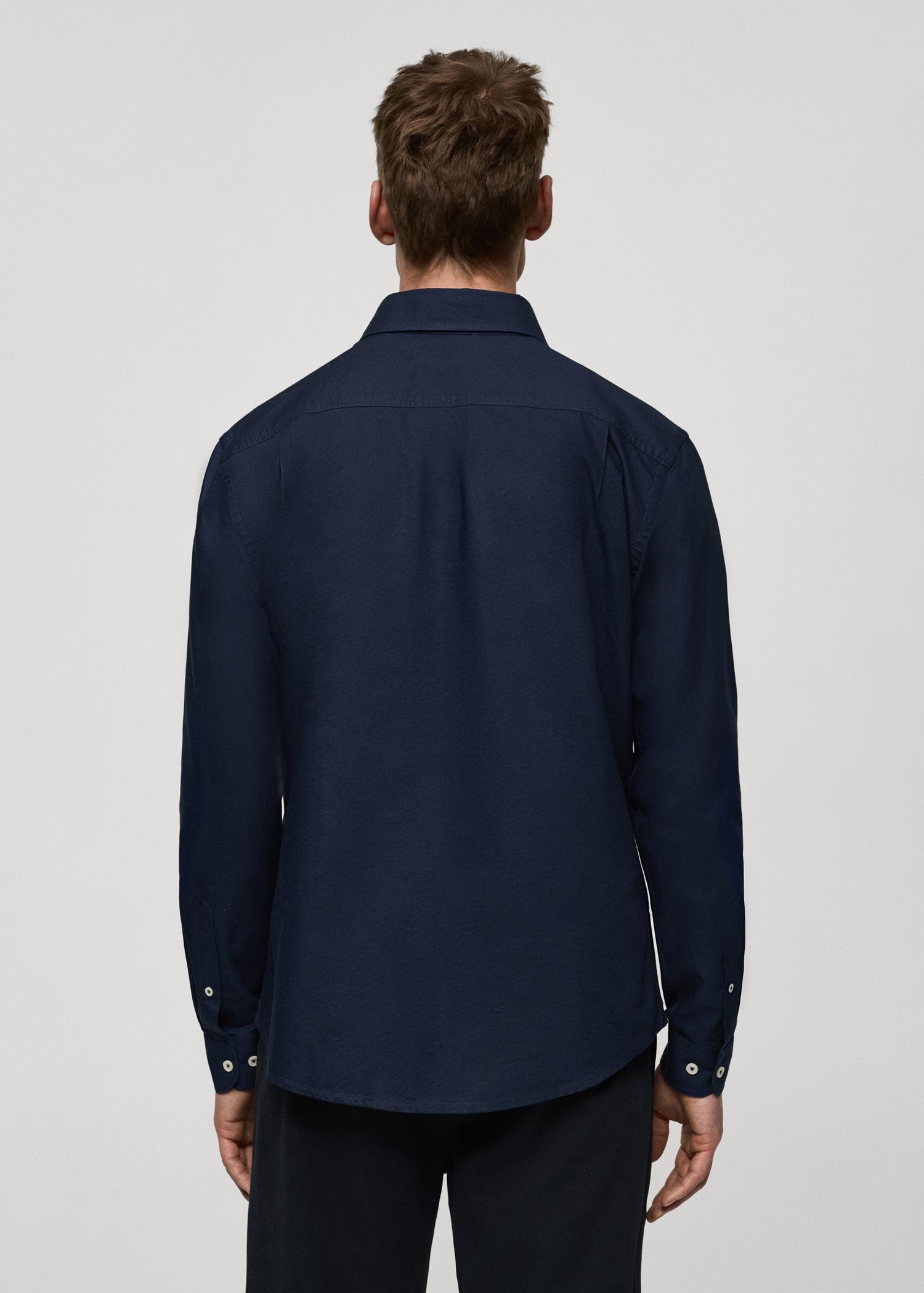 100% cotton Oxford shirt - Men | MANGO USA Product Image