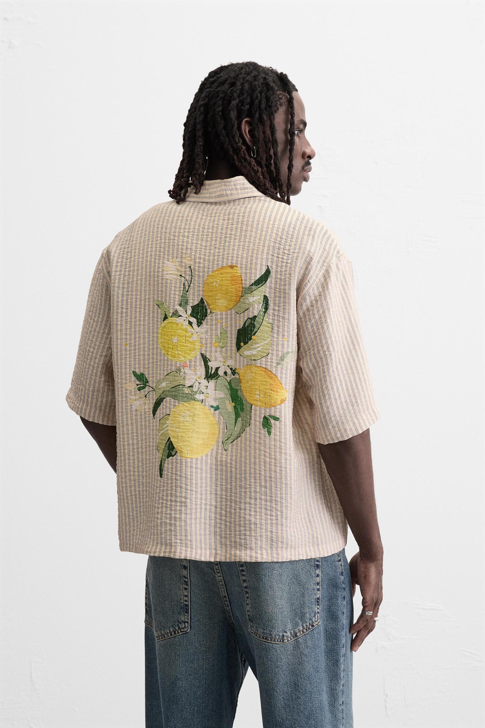 PRINTED TEXTURED SHIRT Product Image