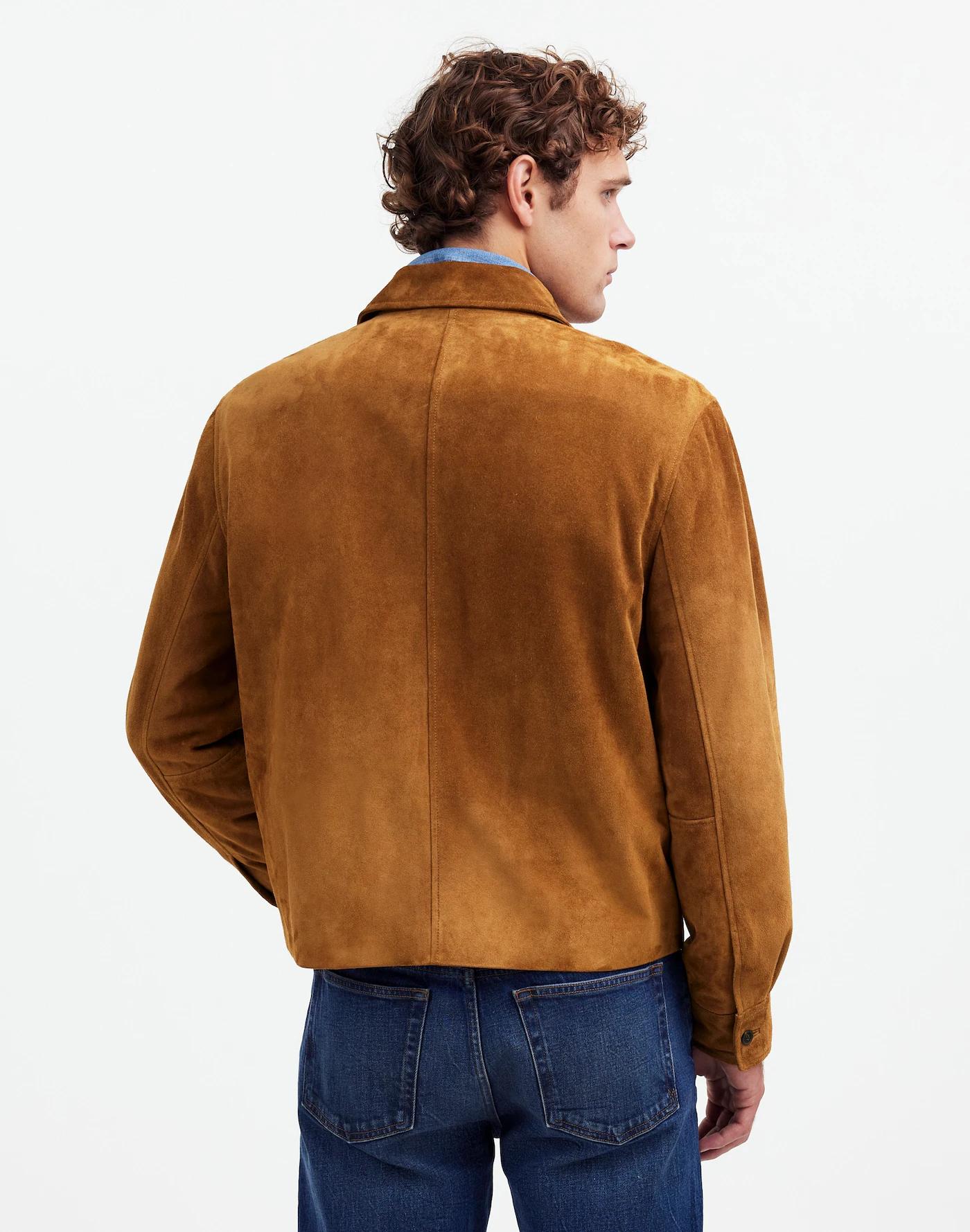 Suede Zip-Front Jacket Product Image