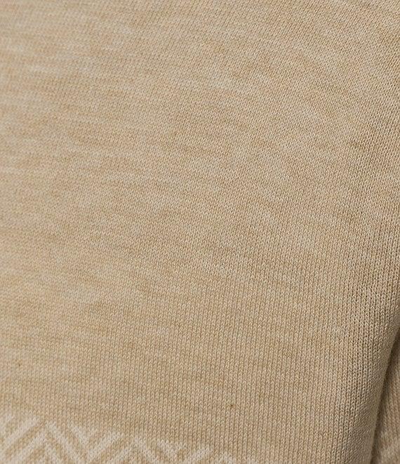 Daniel Cremieux Signature Label Long Sleeve Supima Cotton Color Block Knit Sweater Product Image