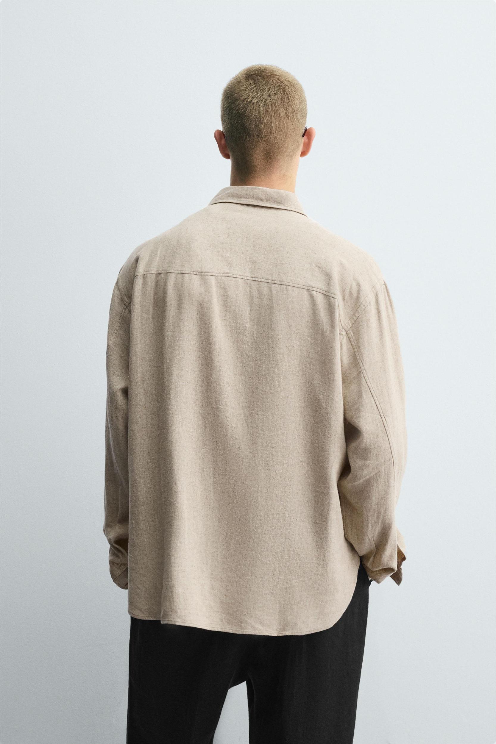 LINEN - VISCOSE TIE SHIRT Product Image