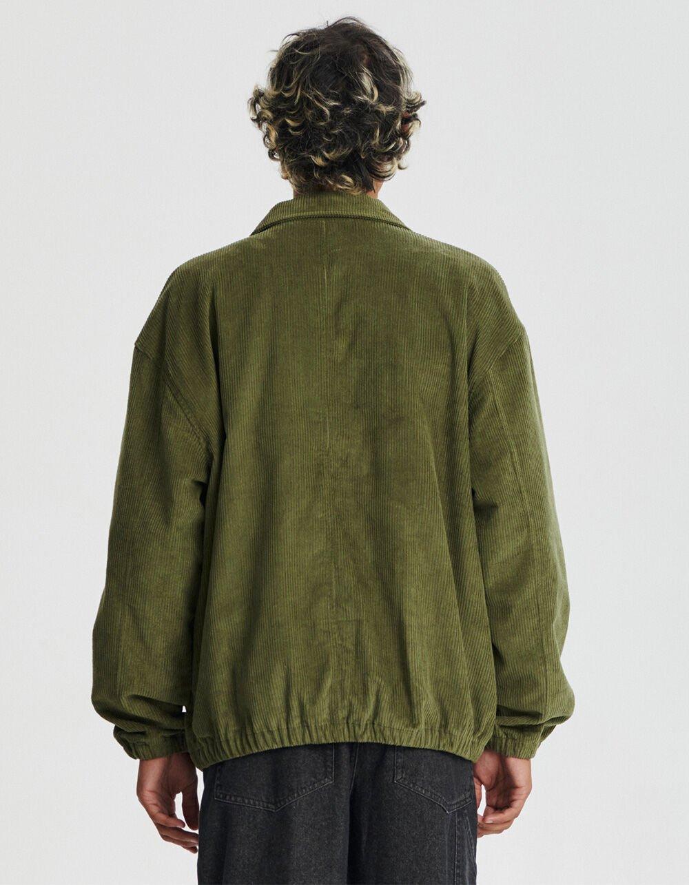 THE CRITICAL SLIDE SOCIETY Blackbird Mens Corduroy Jacket - OLIVE Product Image