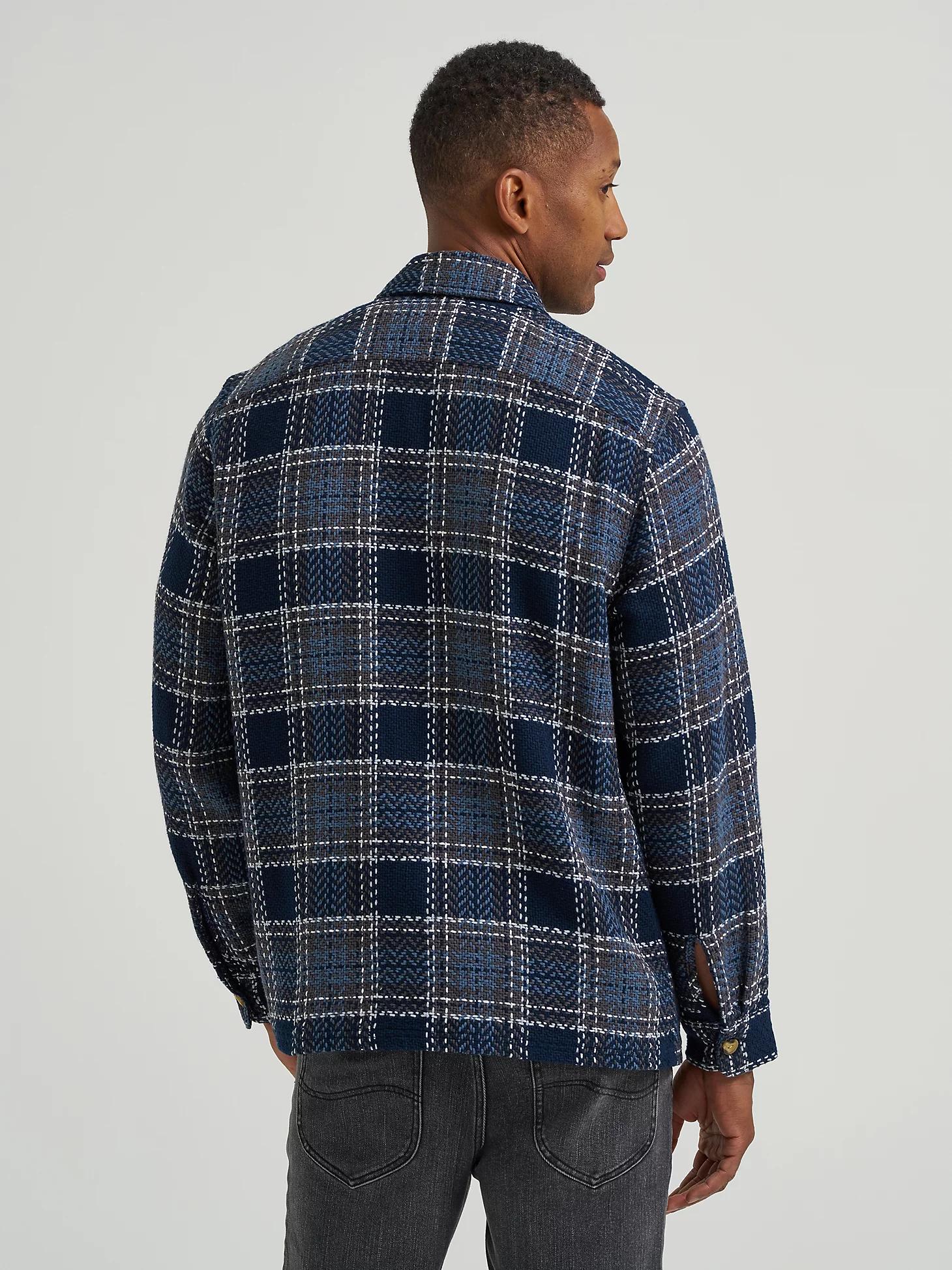 Men's Textured Plaid Overshirt | Men's Tops & Tees | Lee® Product Image