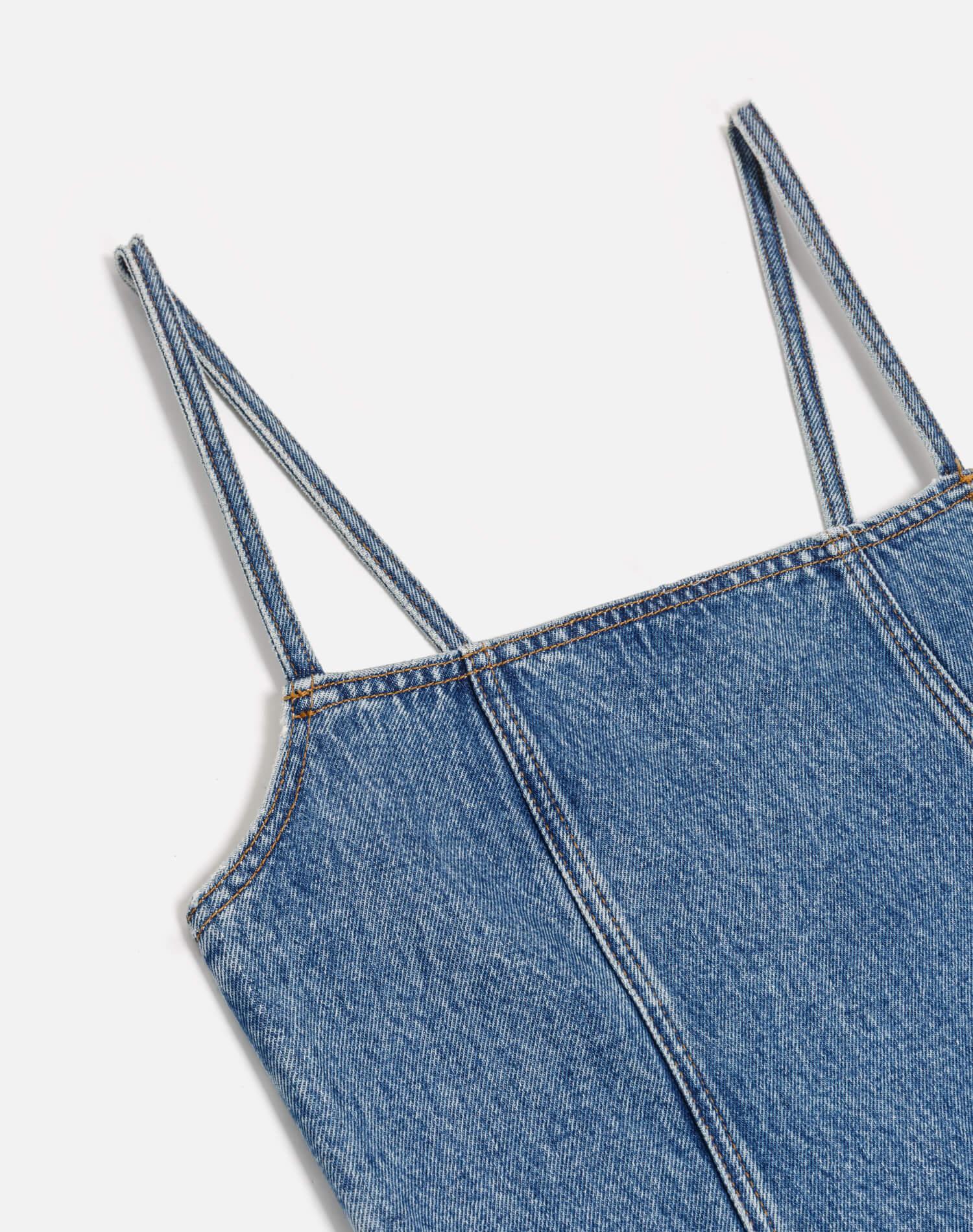 The Margo Mini Dress - Blue Mere Product Image