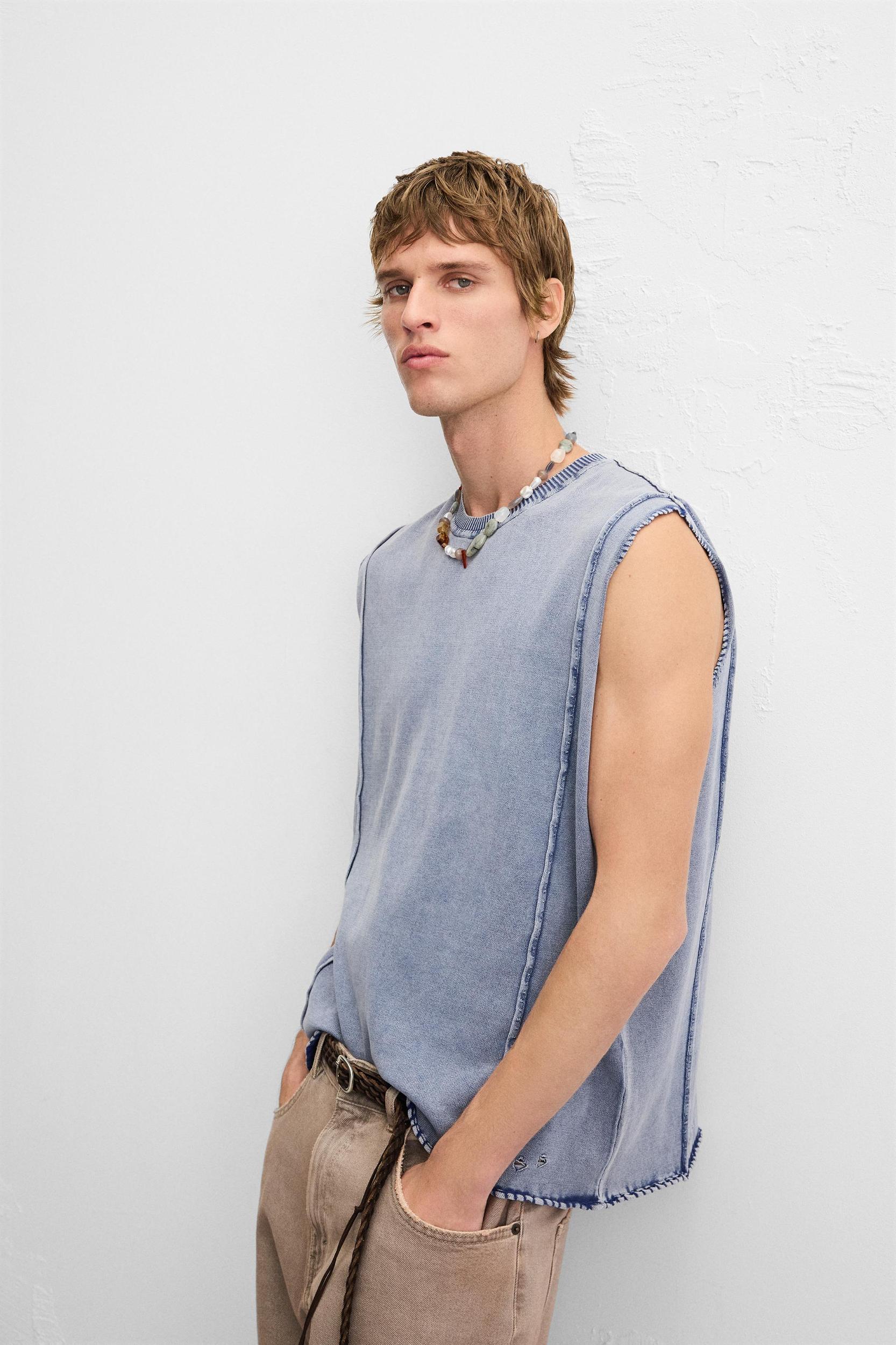 WASHED KNIT TANK TOP Product Image