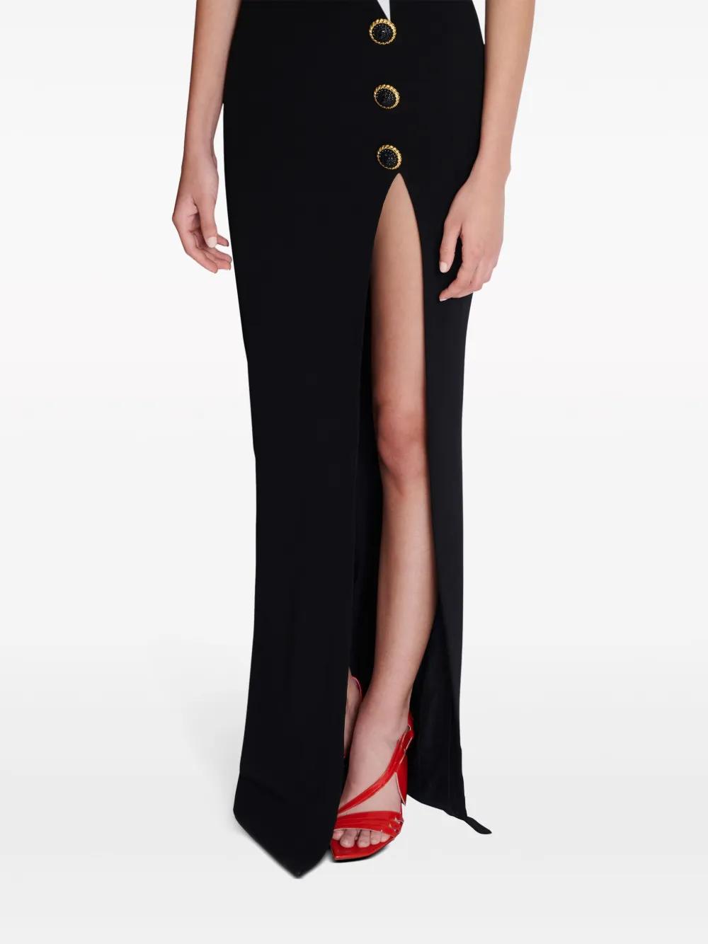 two-tone crepe maxi dress Product Image