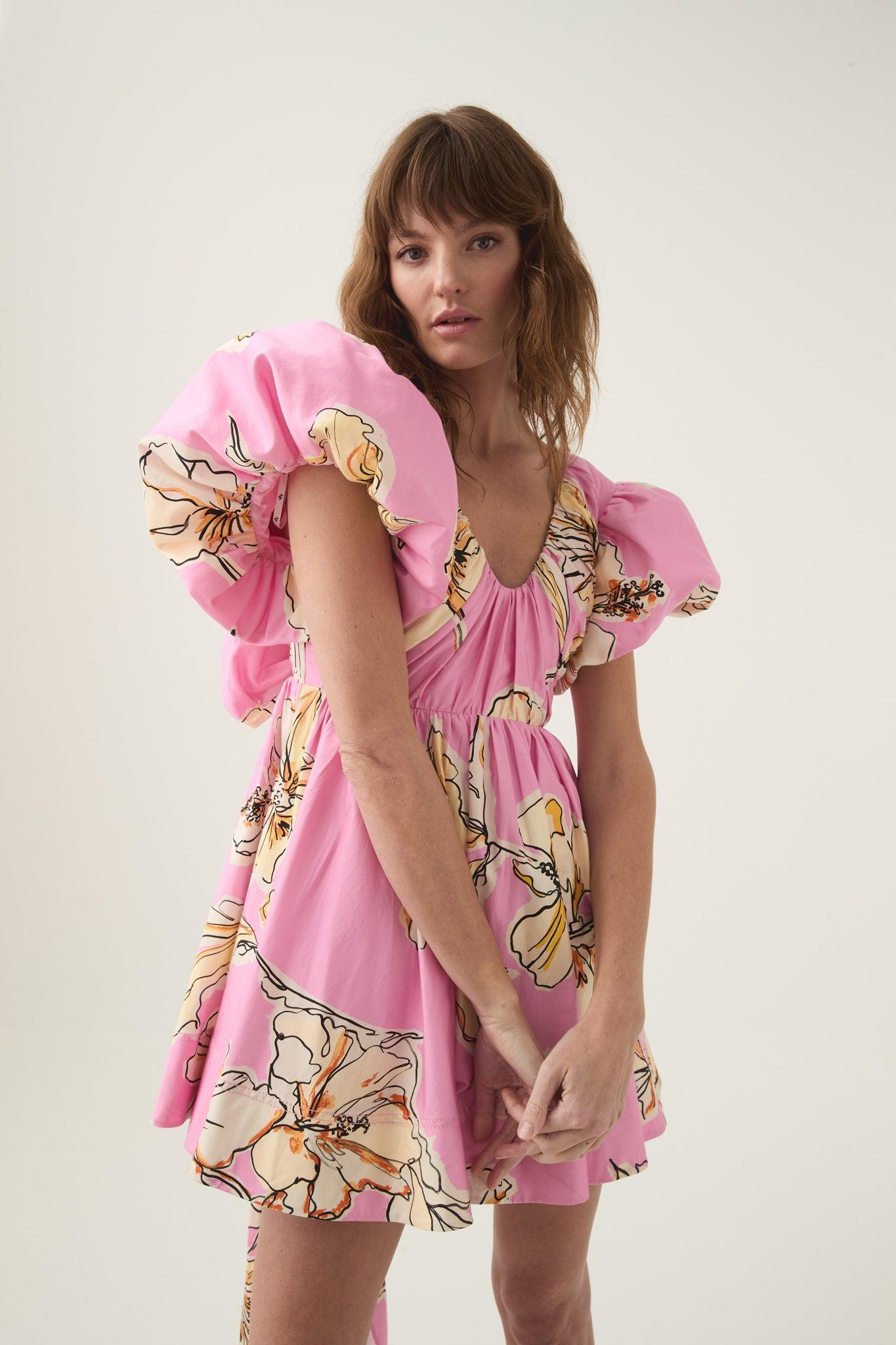 Gretta Bow Back Mini Dress Product Image