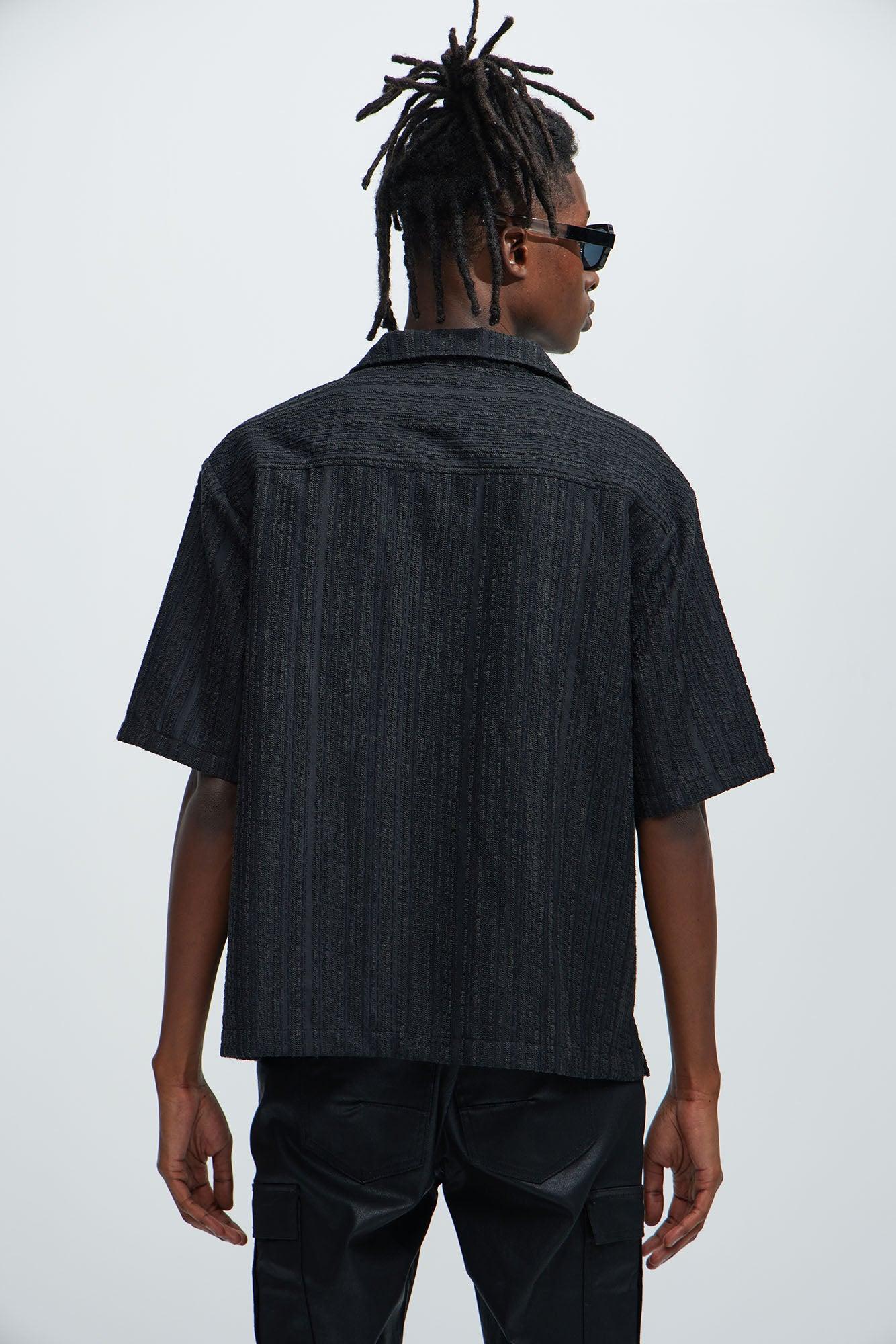 Telford Textured Shirt - Black Product Image