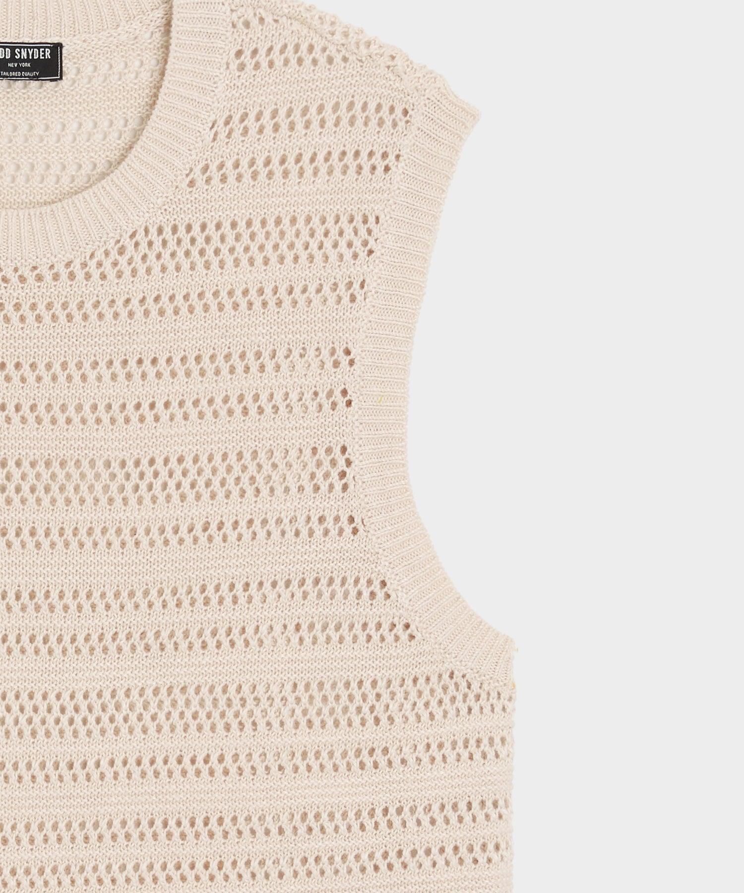 Linen Sweater Vest Product Image