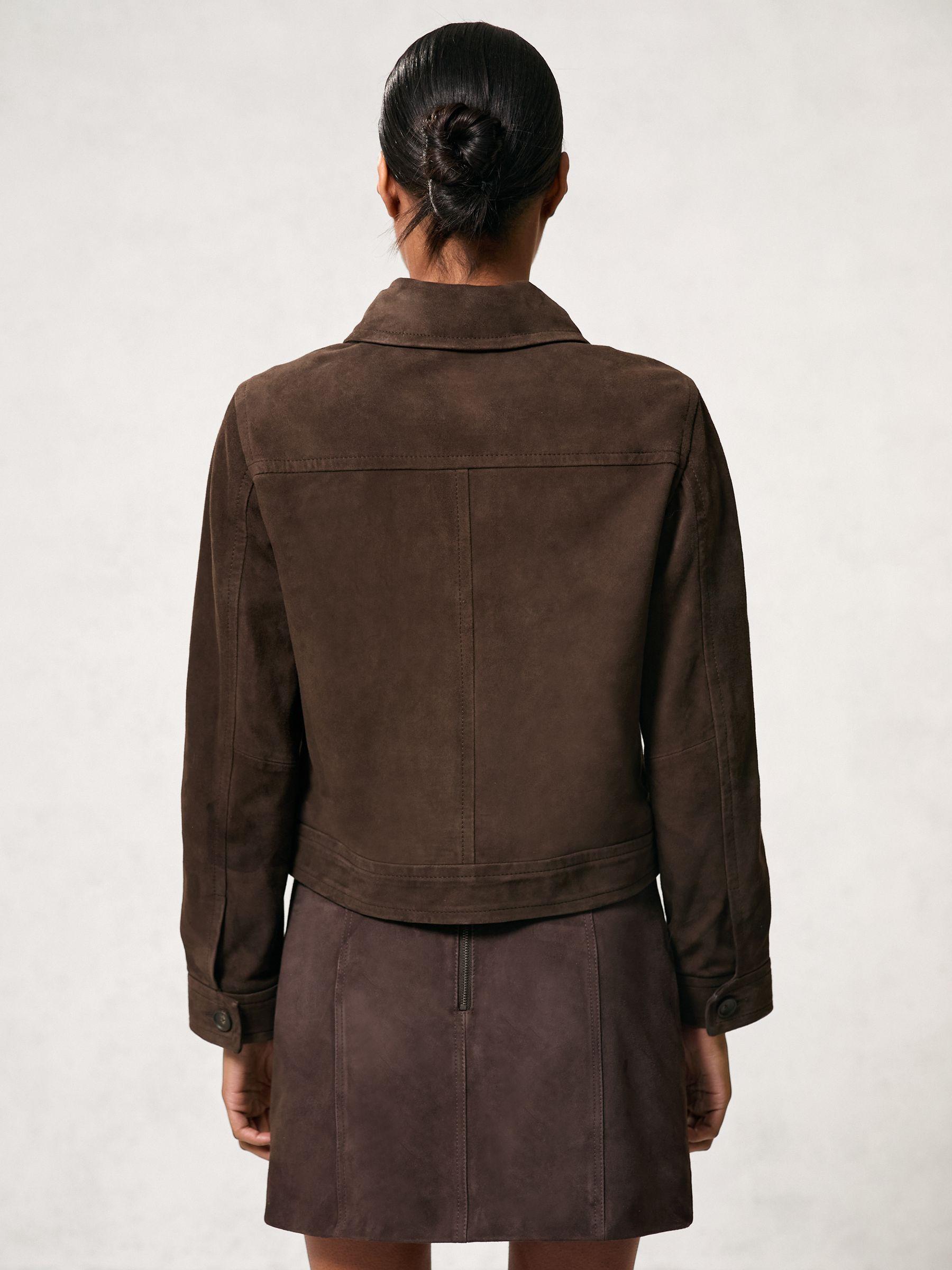 Button-Detail High-Rise Flared Jeans in Mid Blue Product Image