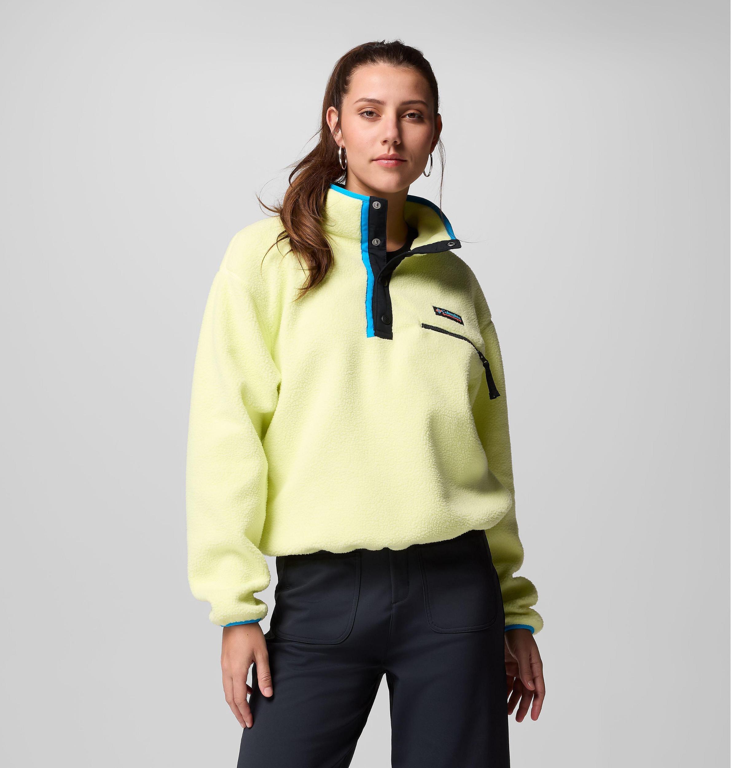 Columbia Womens Helvetia II Cropped Half Snap Fleece Pullover- Product Image
