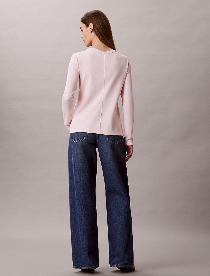 Woven Monologo Fine Rib Slim Cardigan Product Image